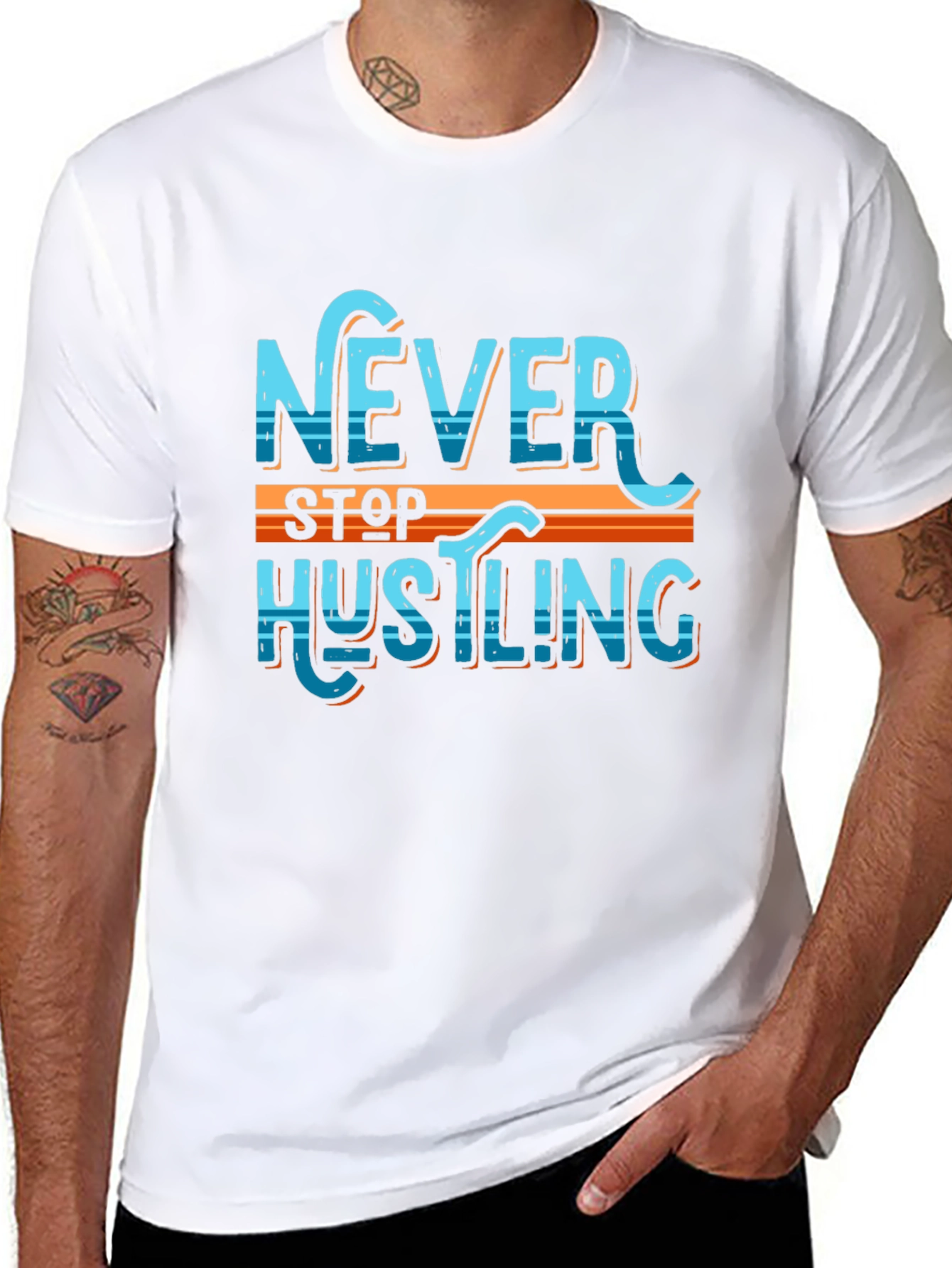 Never Stop Hustling Graphic Tee