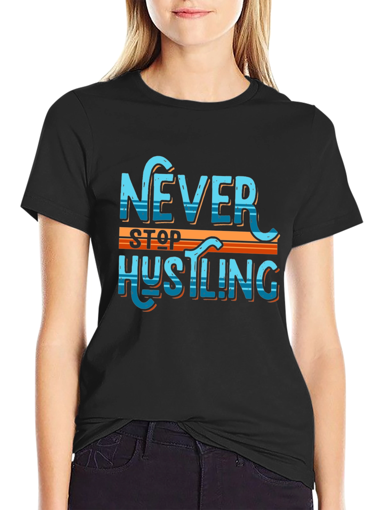 Never Stop Hustling Graphic Tee