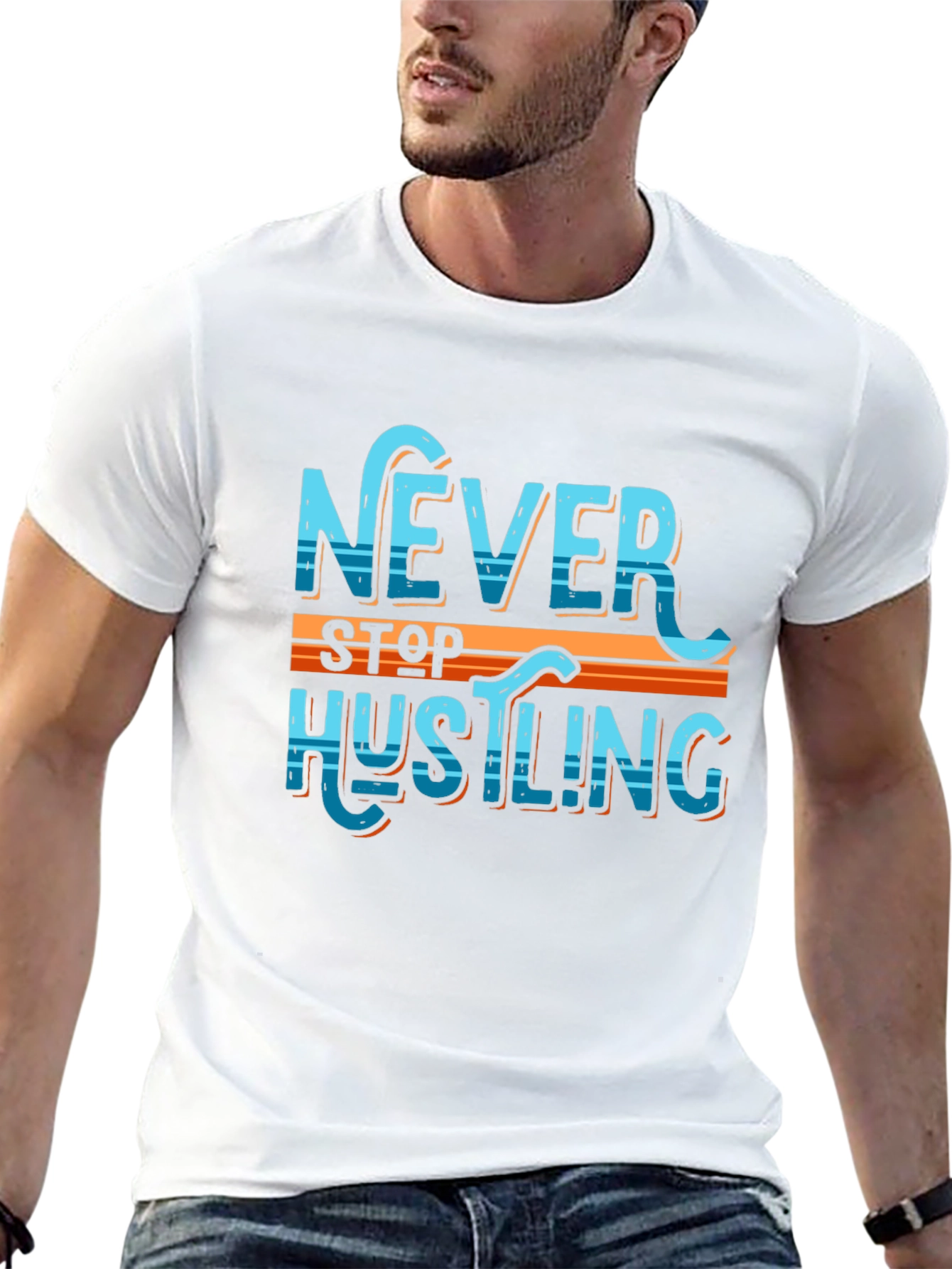 Never Stop Hustling Graphic Tee