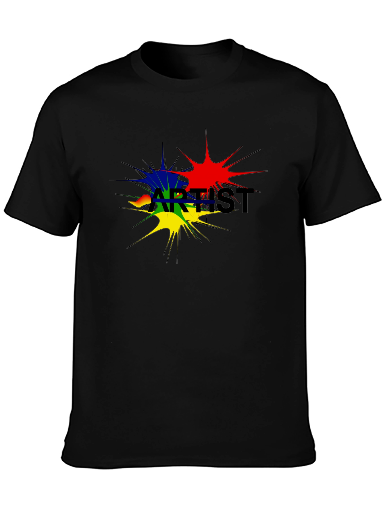Artist Splatter Black T-Shirt