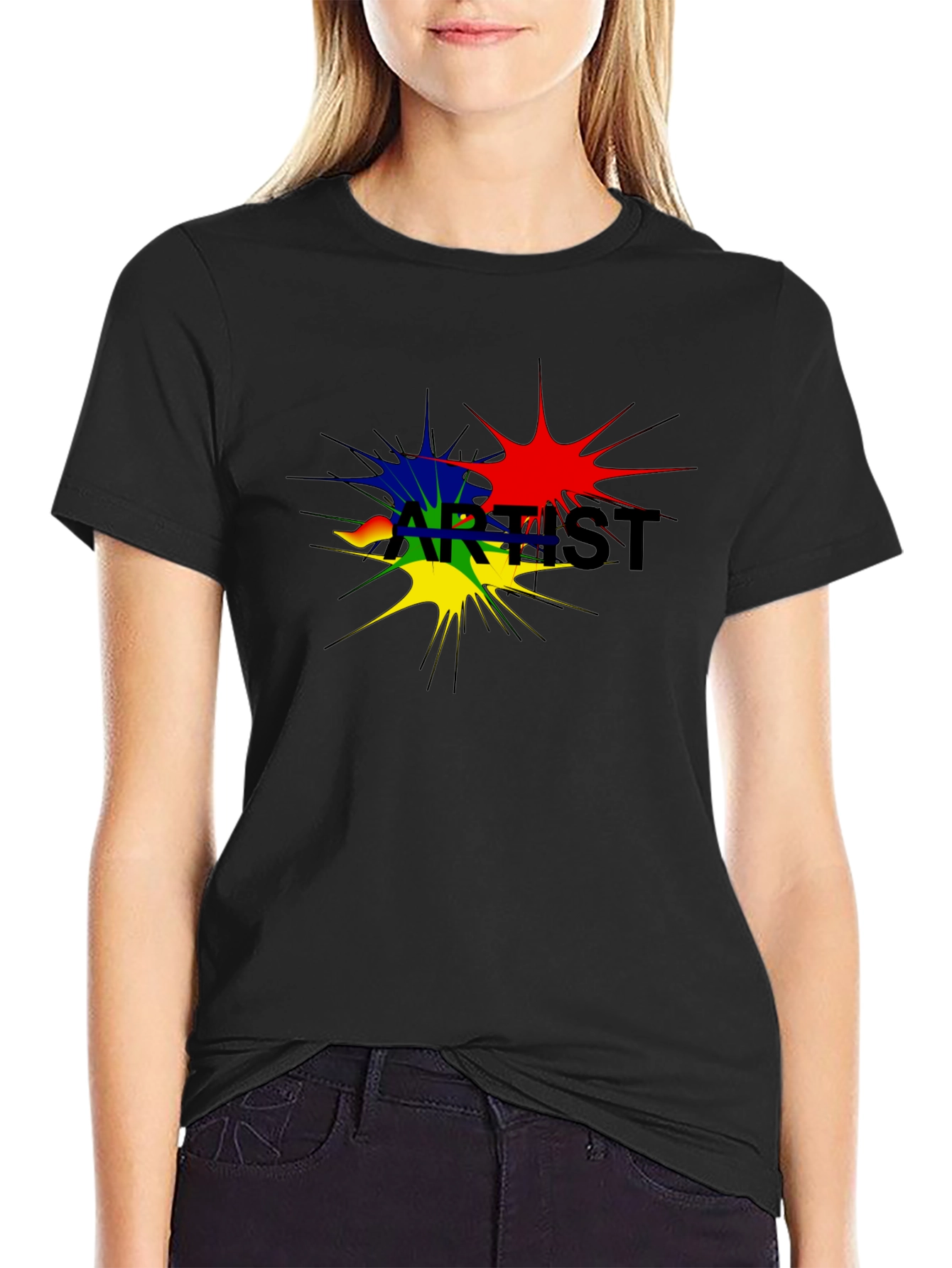 Artist Splatter Black T-Shirt