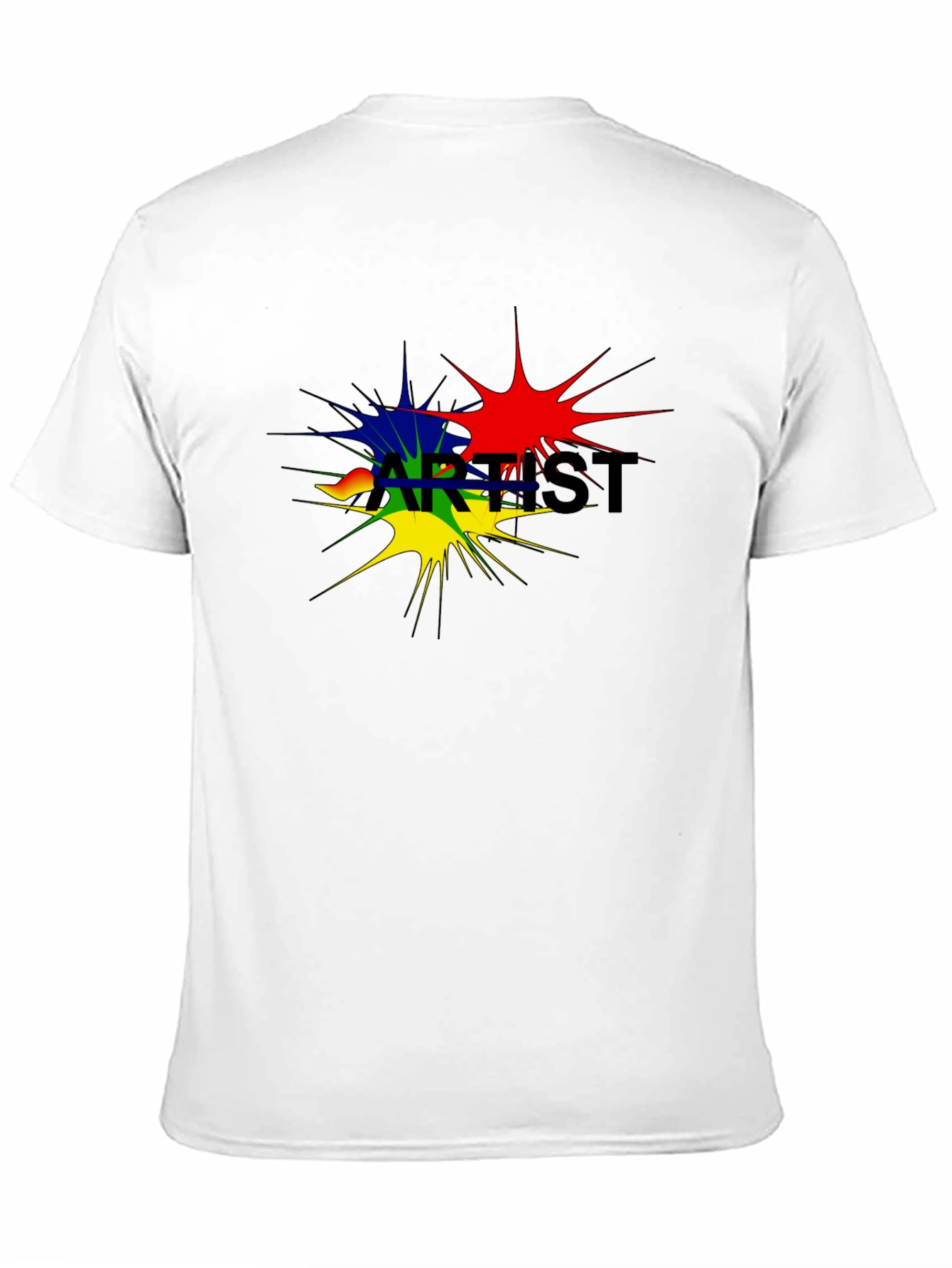 Artist Splatter Black T-Shirt