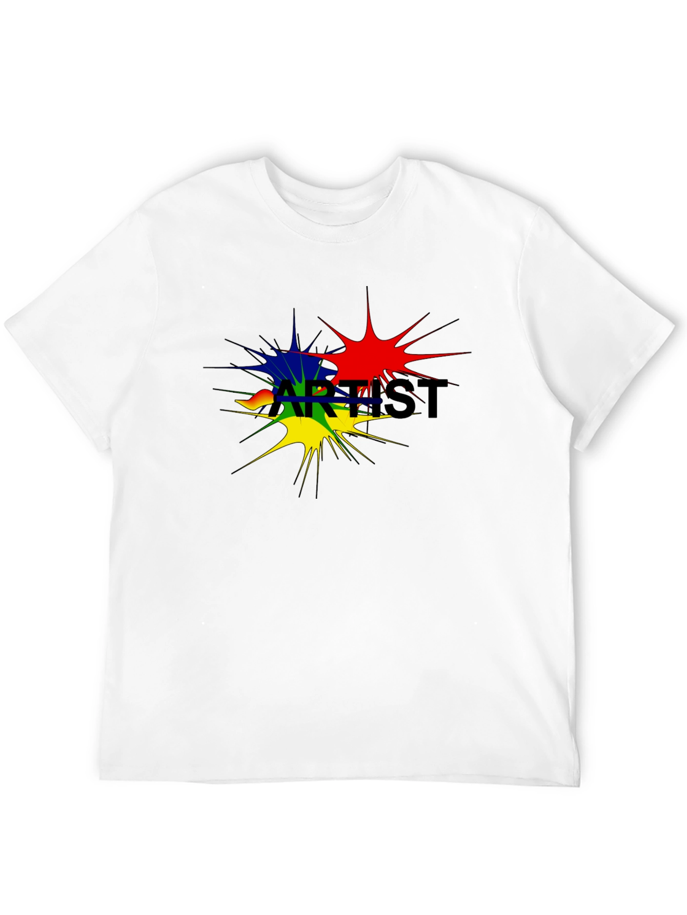 Artist Splatter Black T-Shirt