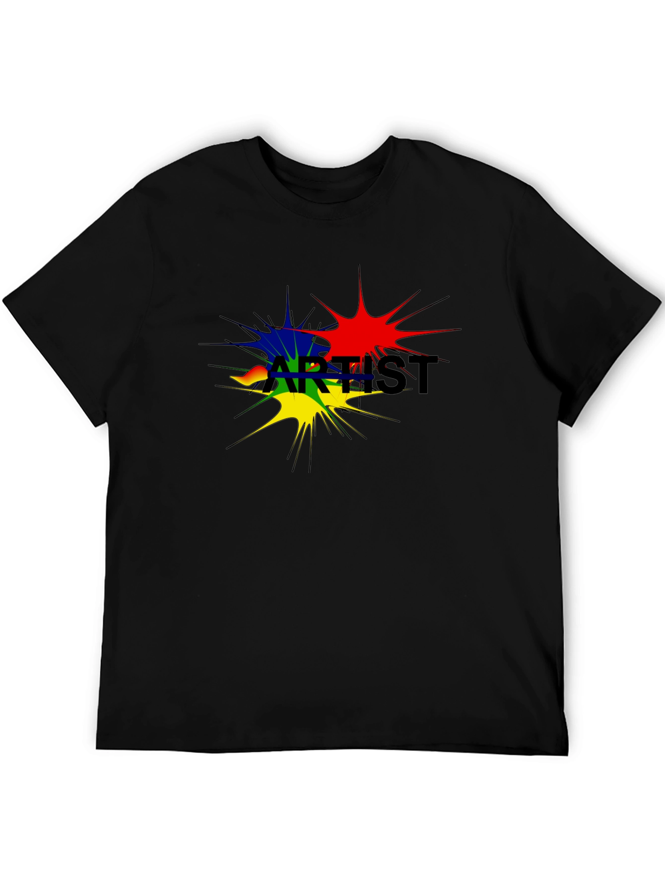 Artist Splatter Black T-Shirt