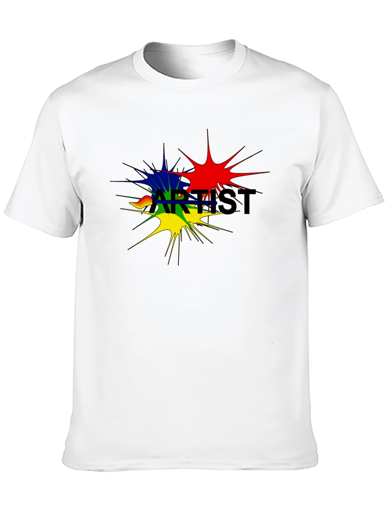 Artist Splatter Black T-Shirt