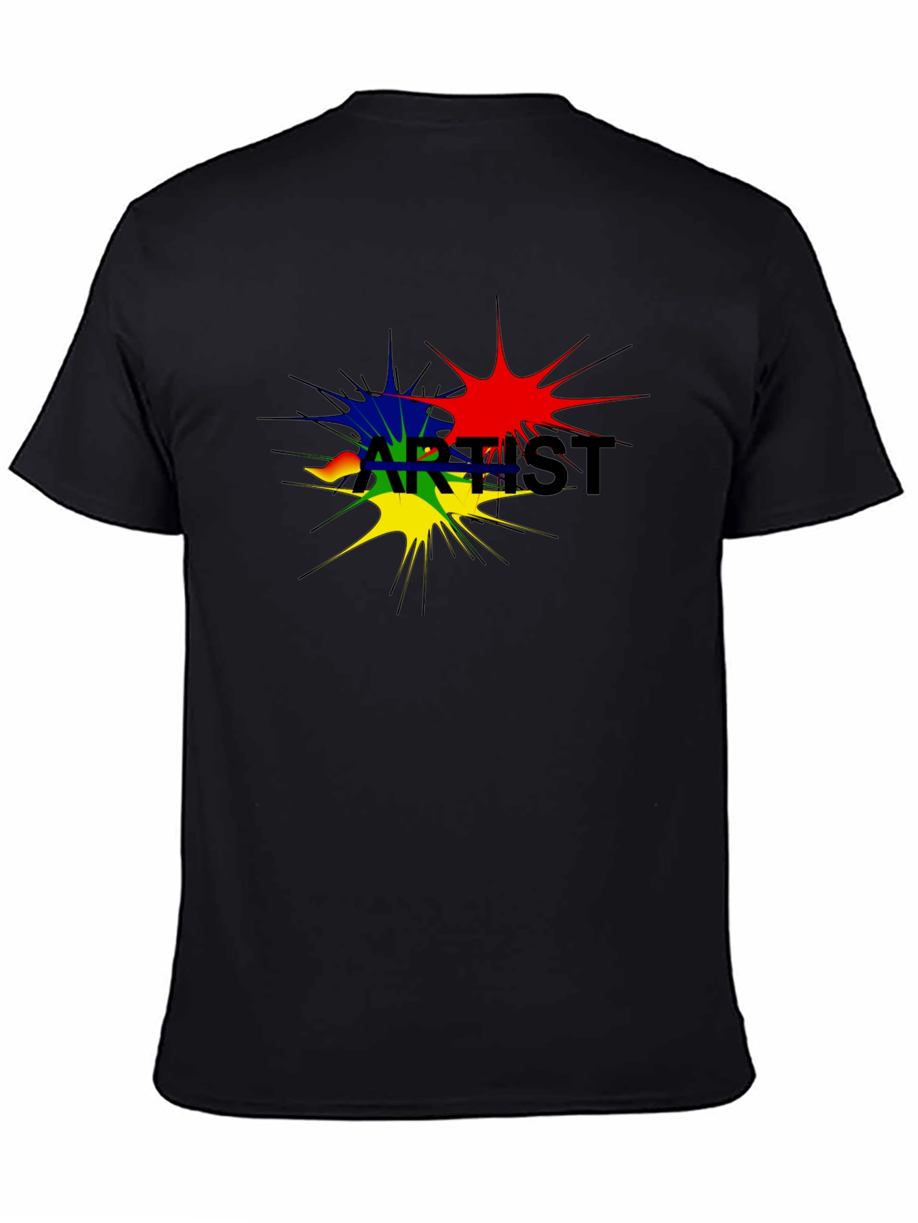 Artist Splatter Black T-Shirt