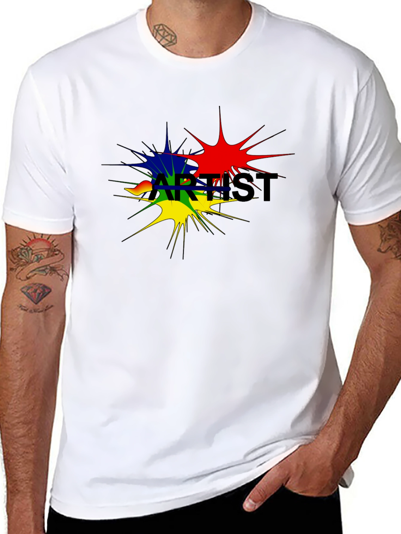 Artist Splatter Black T-Shirt