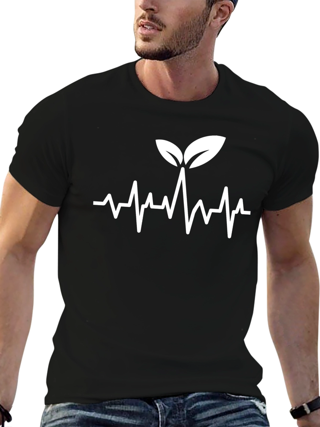 Natures Pulse T-Shirt - Black Cotton Graphic Tee