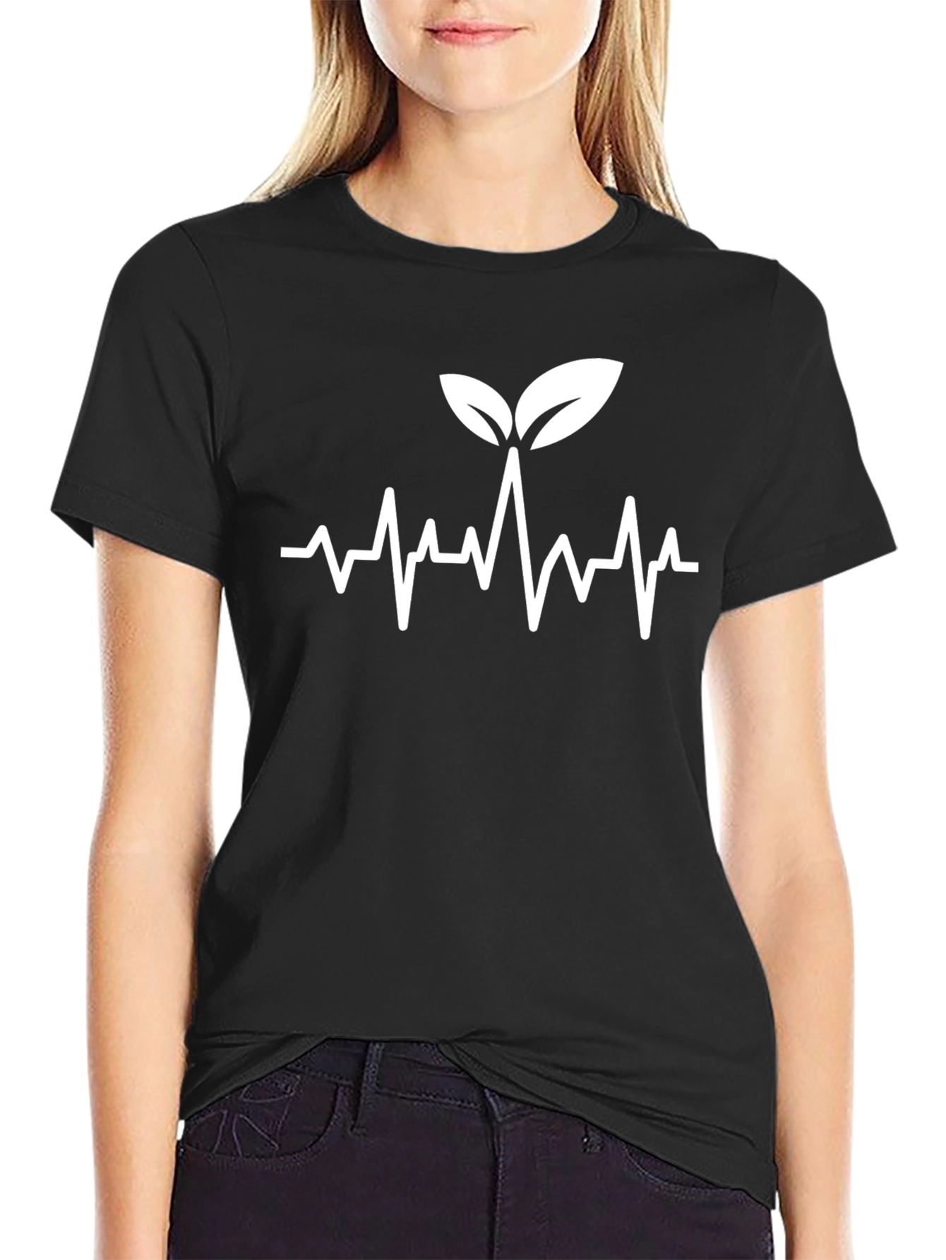 Natures Pulse T-Shirt - Black Cotton Graphic Tee