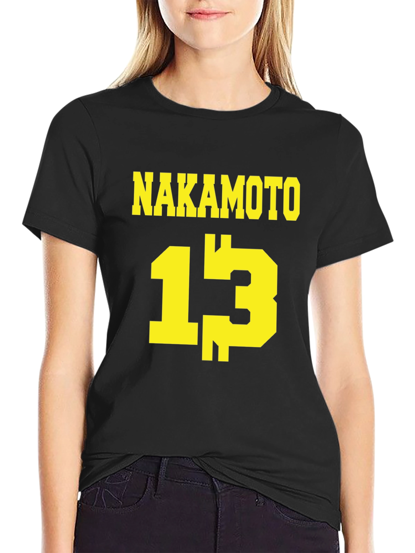 Nakamoto 13 T-Shirt - Black Crypto Tee