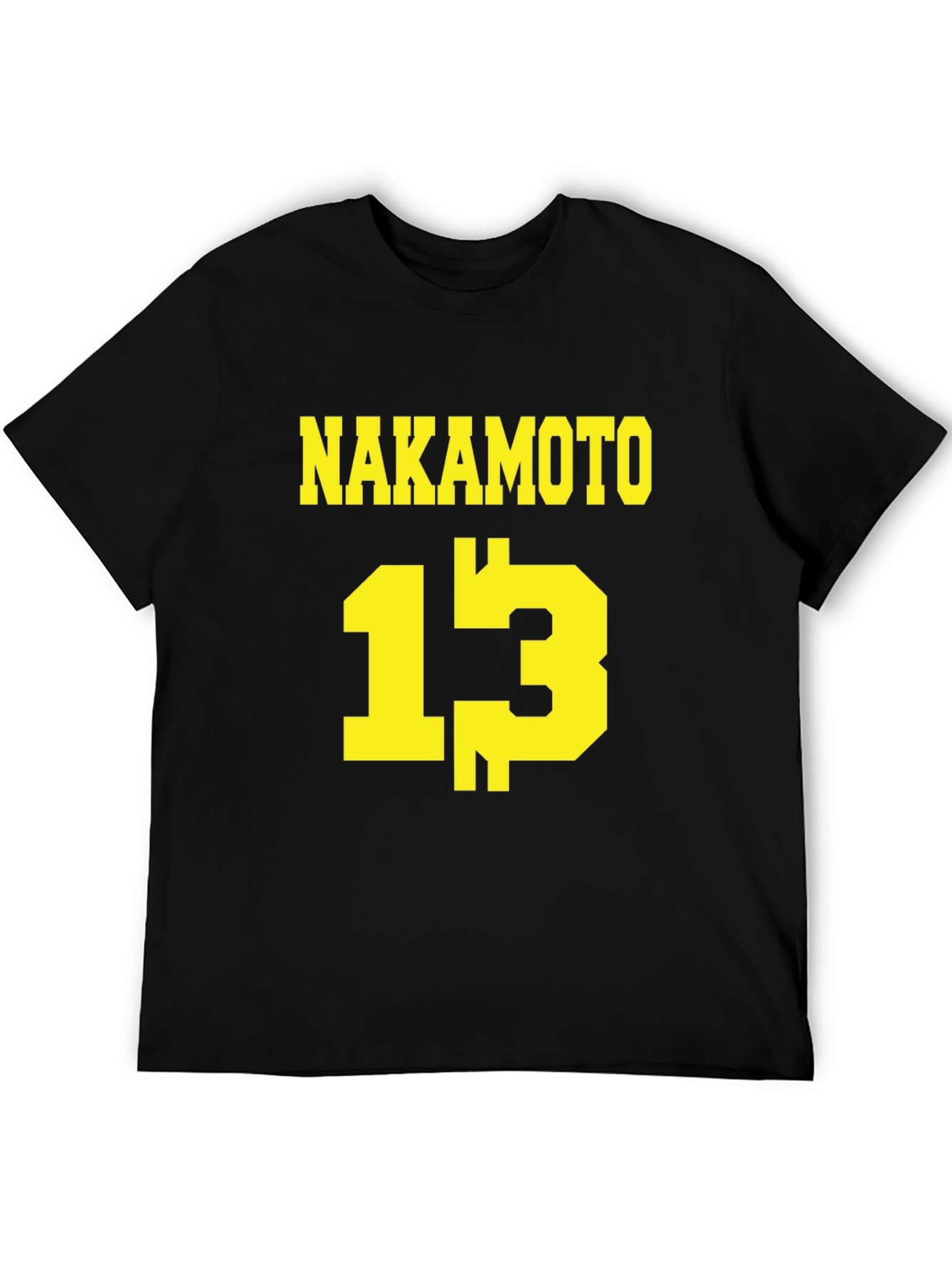 Nakamoto 13 T-Shirt - Black Crypto Tee