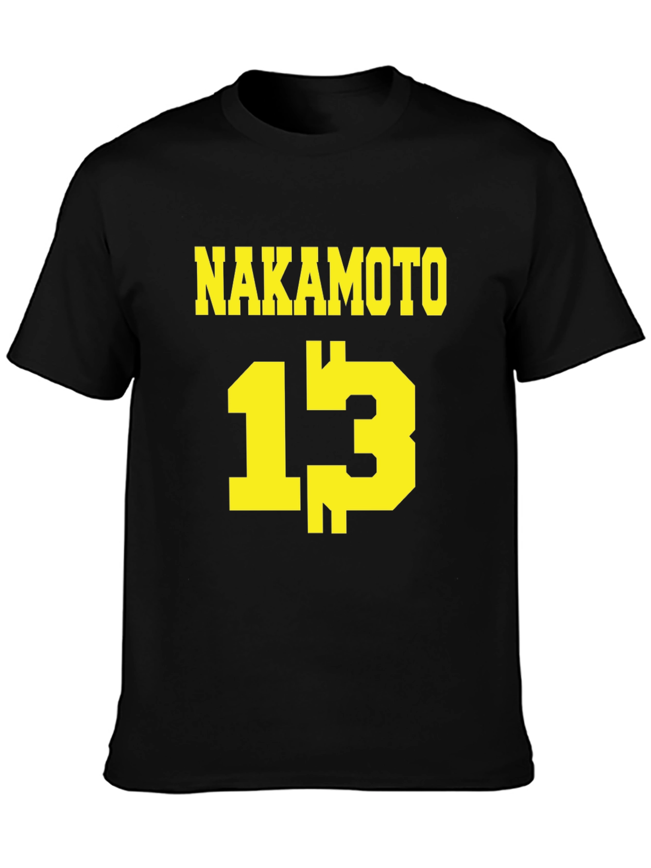 Nakamoto 13 T-Shirt - Black Crypto Tee