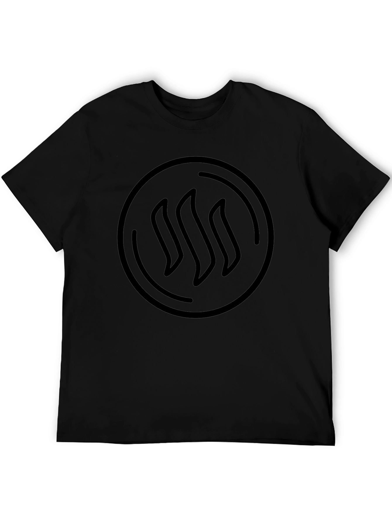 Modern Graphic Black T-Shirt