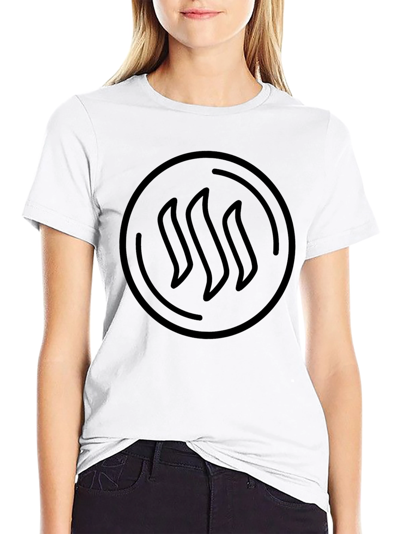 Modern Graphic Black T-Shirt