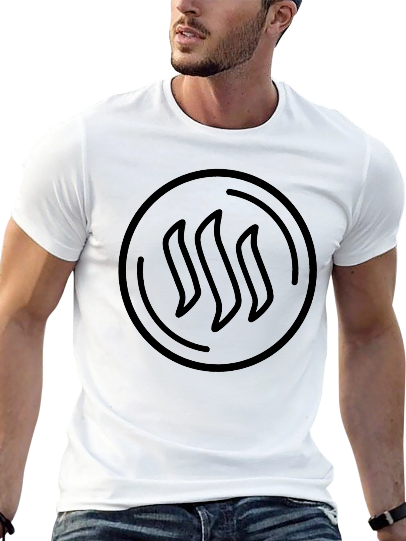 Modern Graphic Black T-Shirt