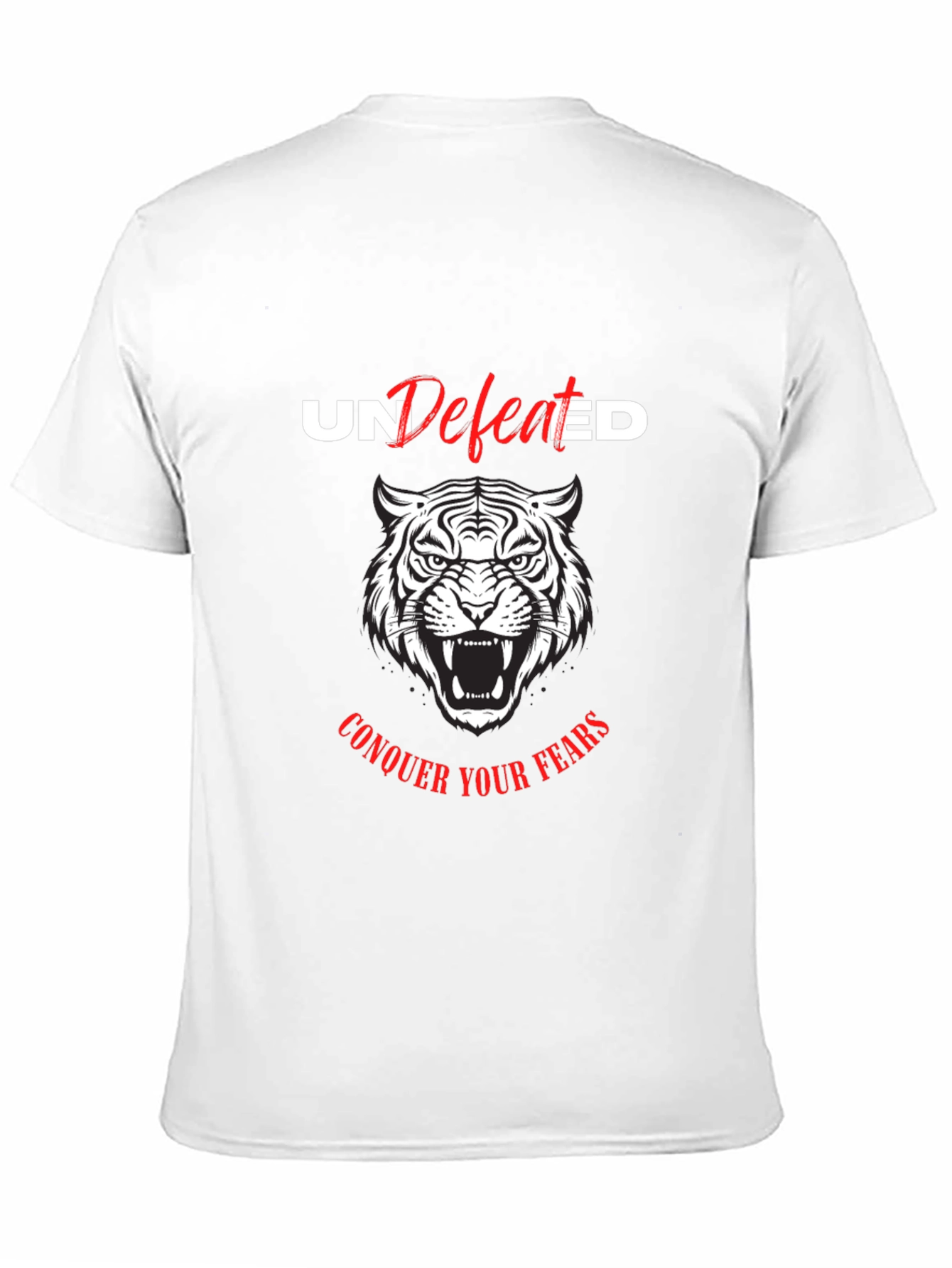 Undefeated Tiger Graphic Tee - Conquer Your Fears