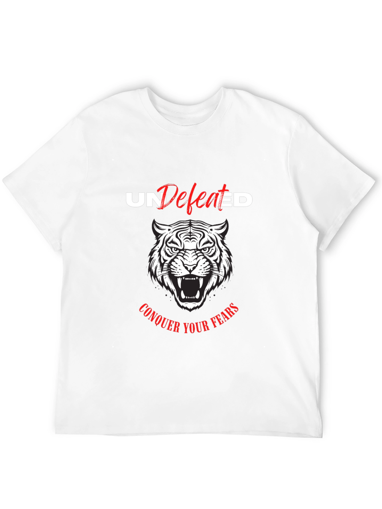 Undefeated Tiger Graphic Tee - Conquer Your Fears