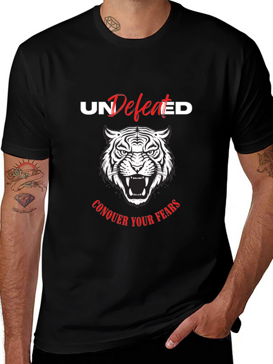 Undefeated Tiger Graphic Tee - Conquer Your Fears