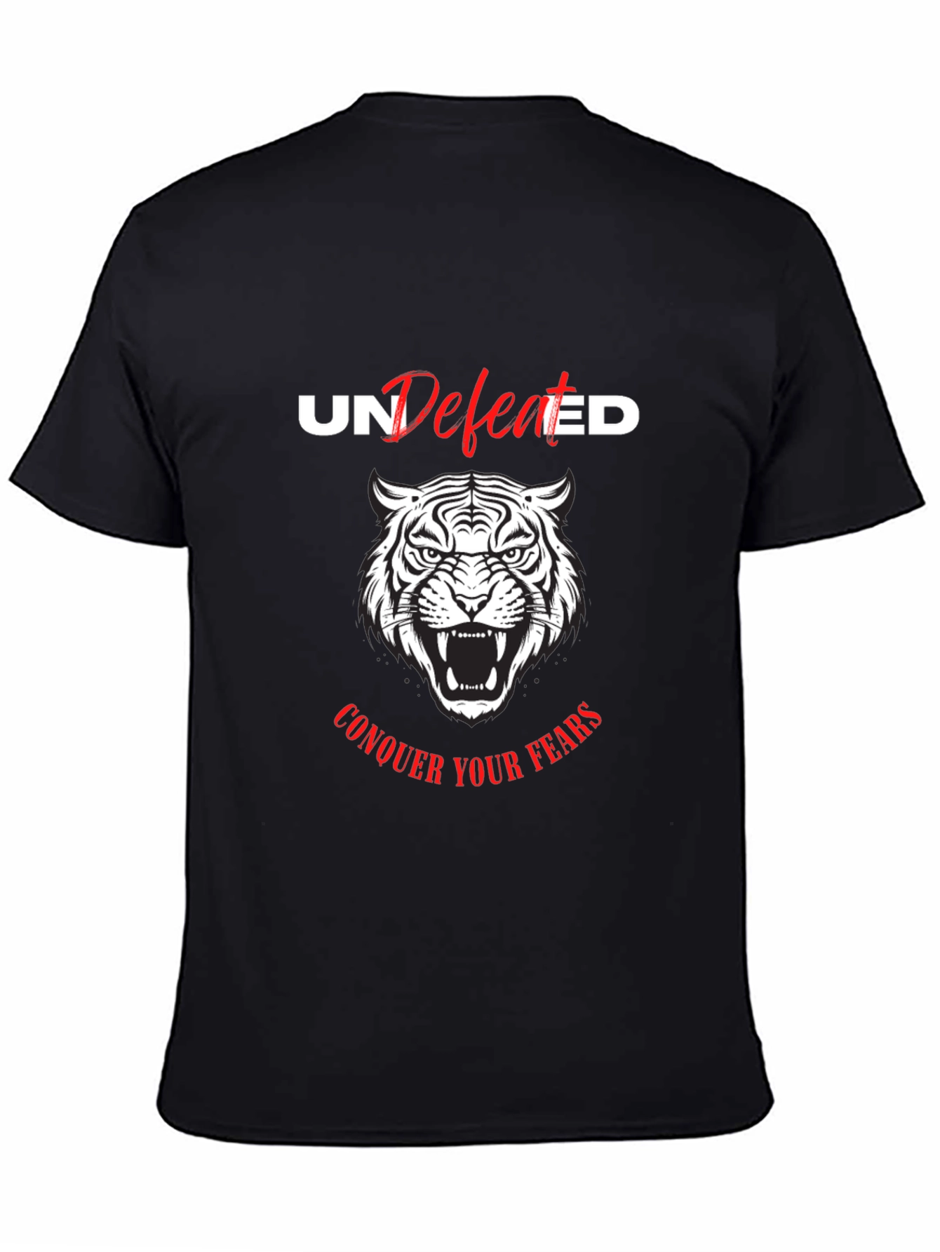 Undefeated Tiger Graphic Tee - Conquer Your Fears