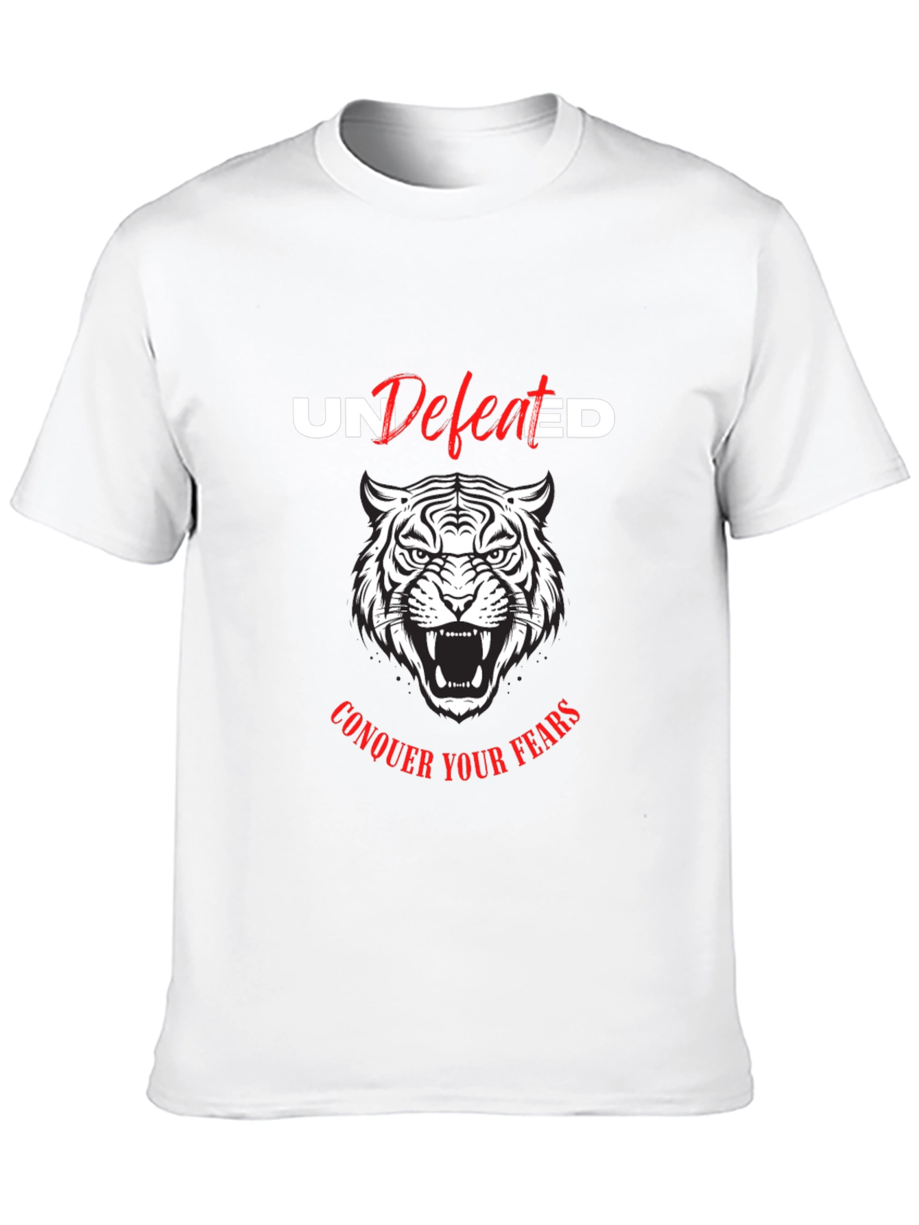 Undefeated Tiger Graphic Tee - Conquer Your Fears