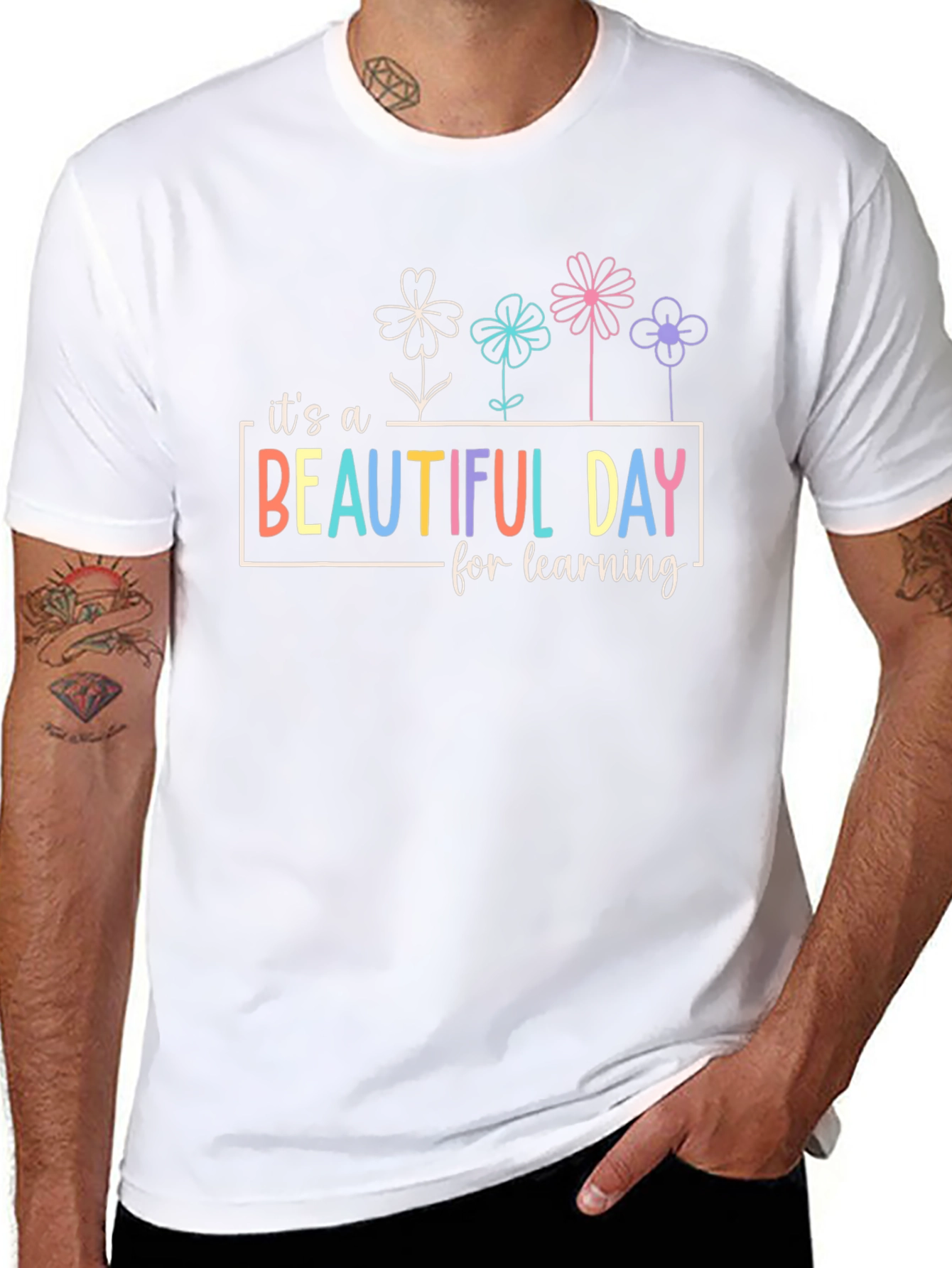 Beautiful Day Learning T-Shirt - Teachers Tee