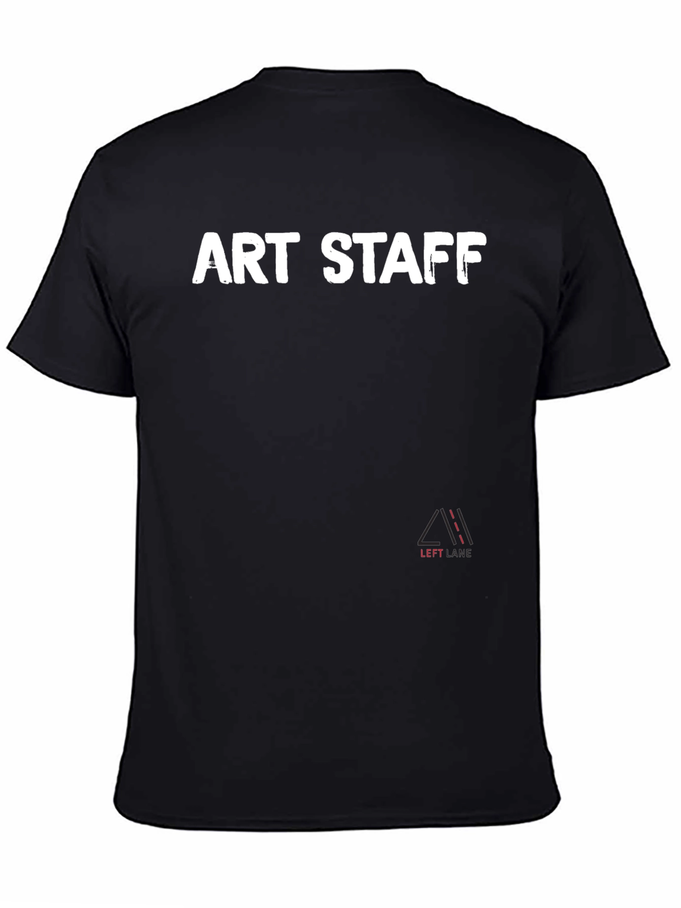 Art Staff Black Crew Neck T-Shirt