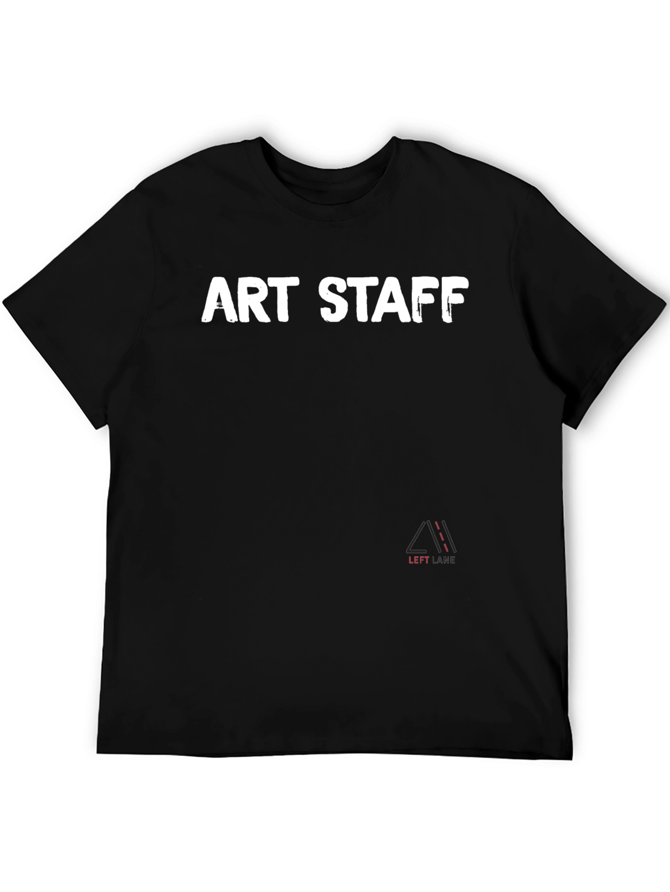 Art Staff Black Crew Neck T-Shirt