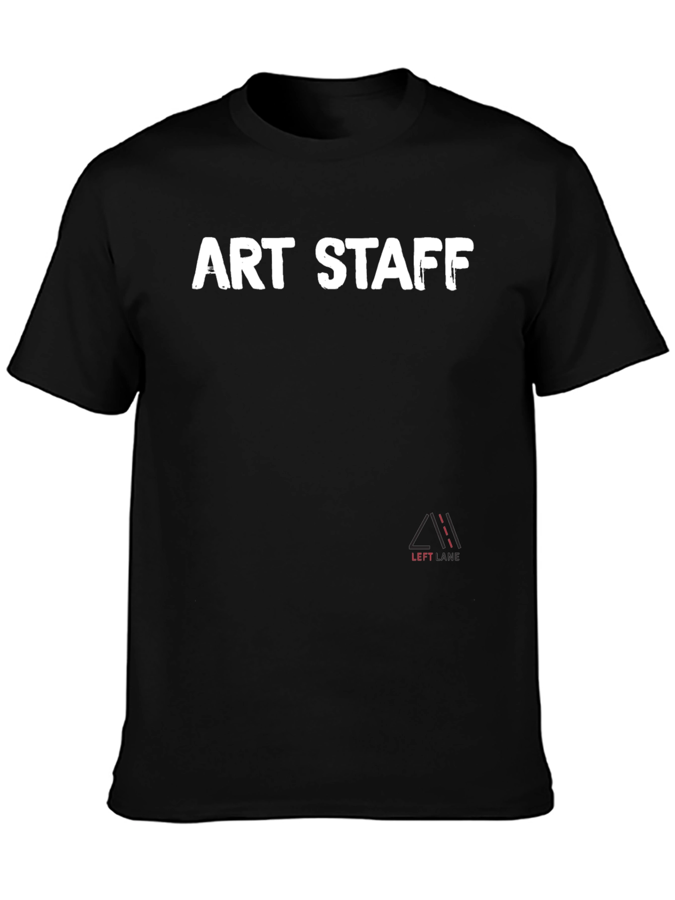 Art Staff Black Crew Neck T-Shirt