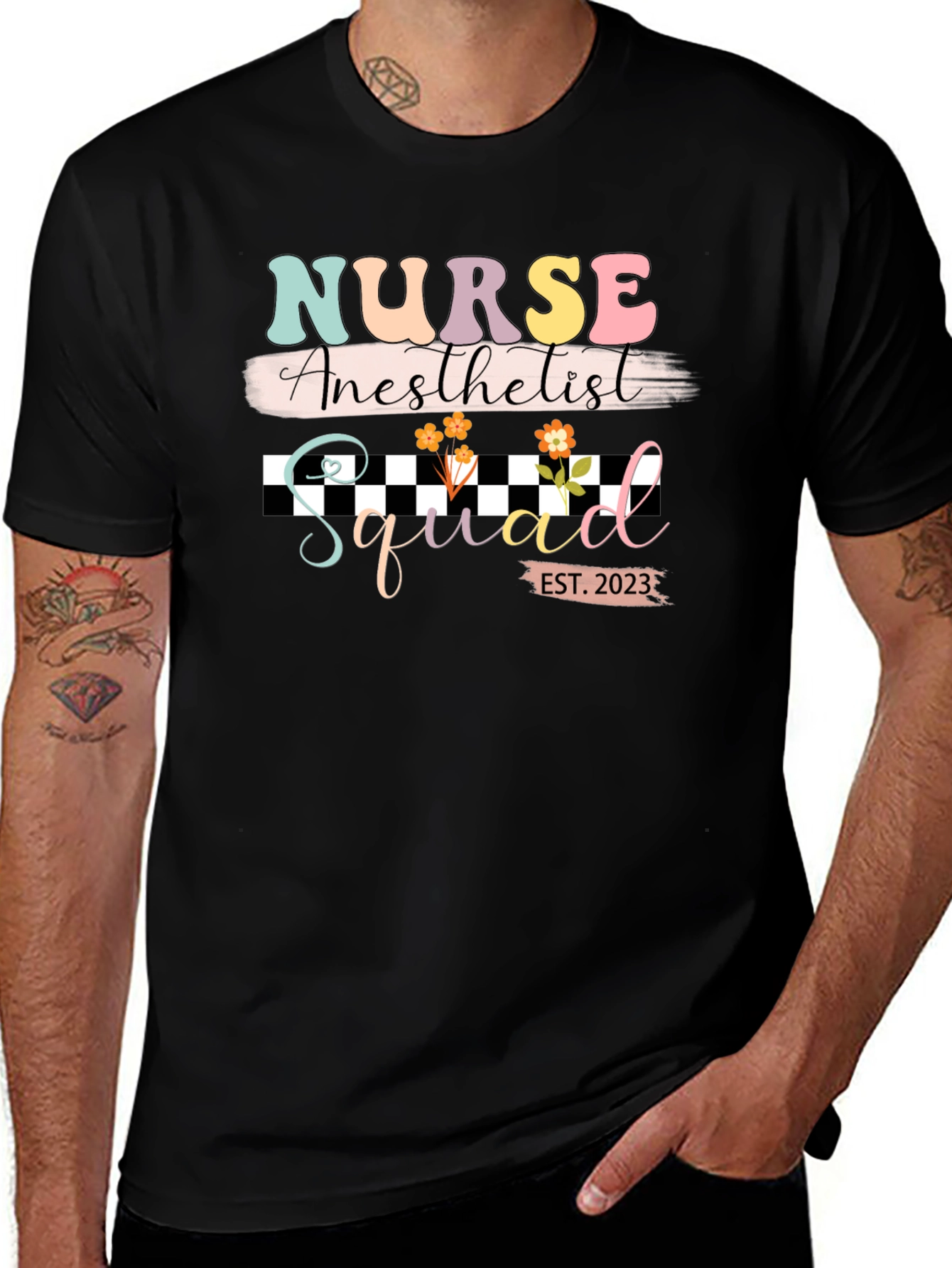 Nurse Anesthetist Squad 2023 Black T-Shirt