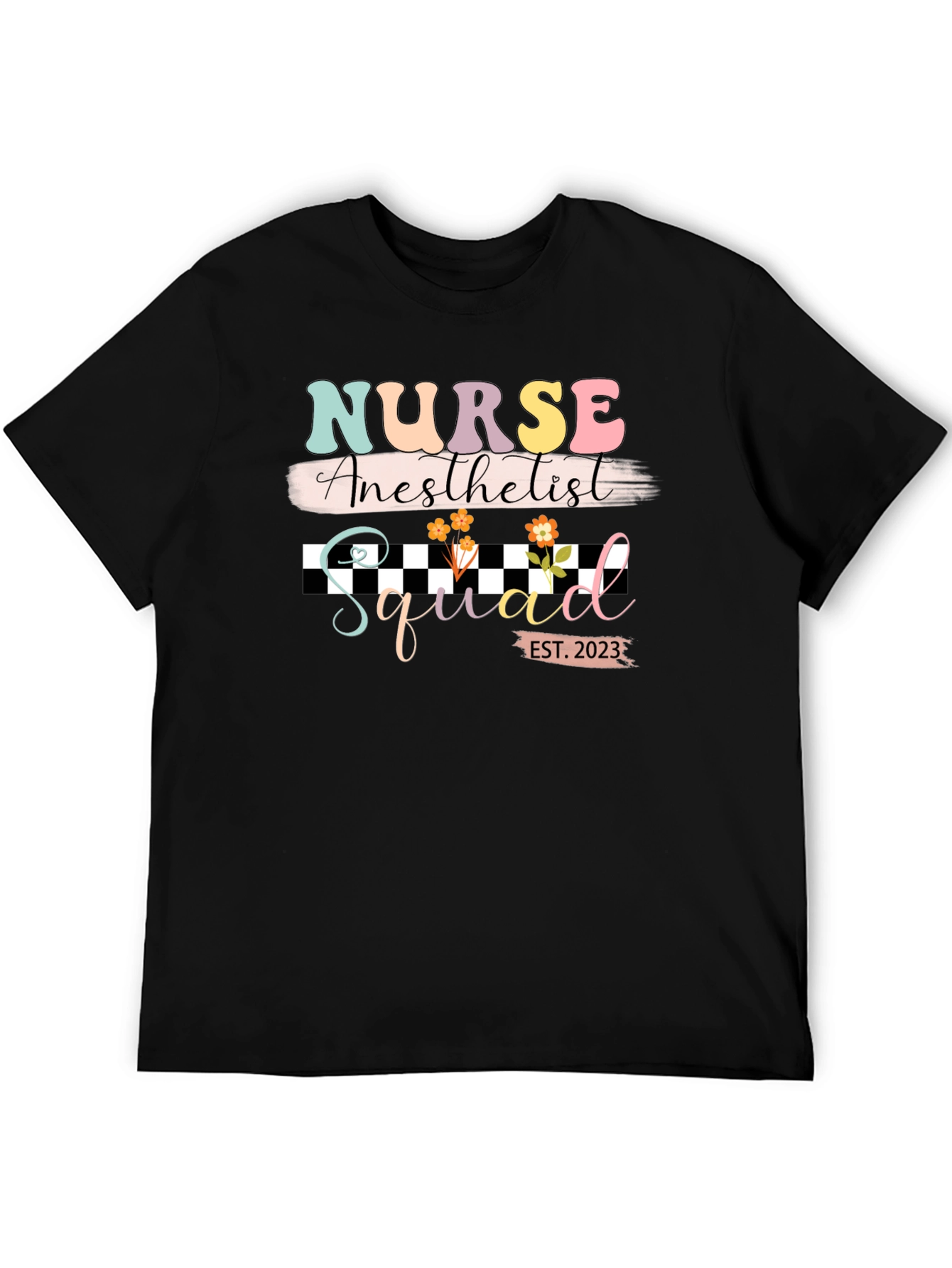 Nurse Anesthetist Squad 2023 Black T-Shirt