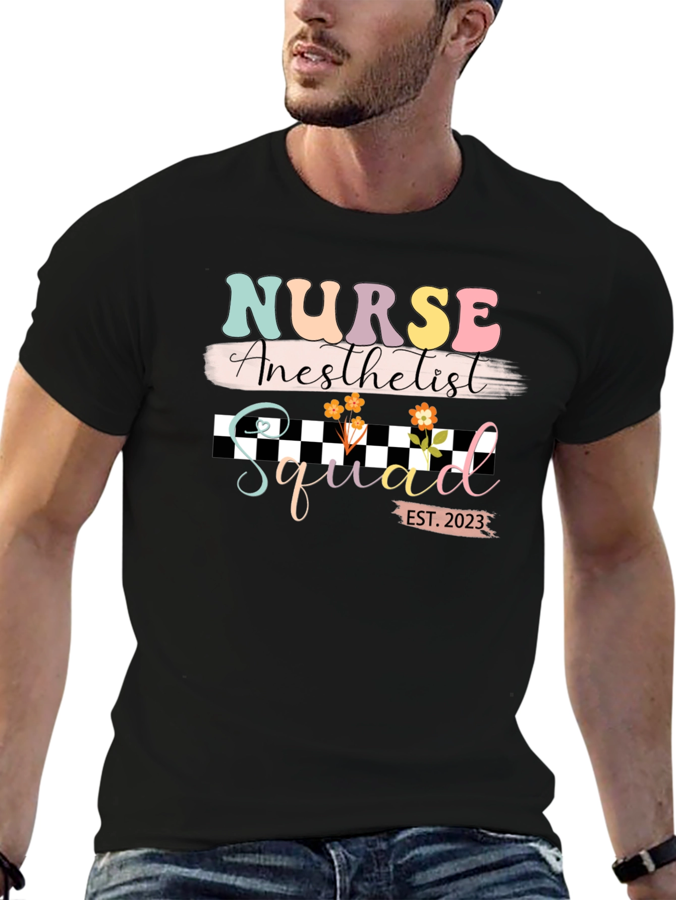 Nurse Anesthetist Squad 2023 Black T-Shirt