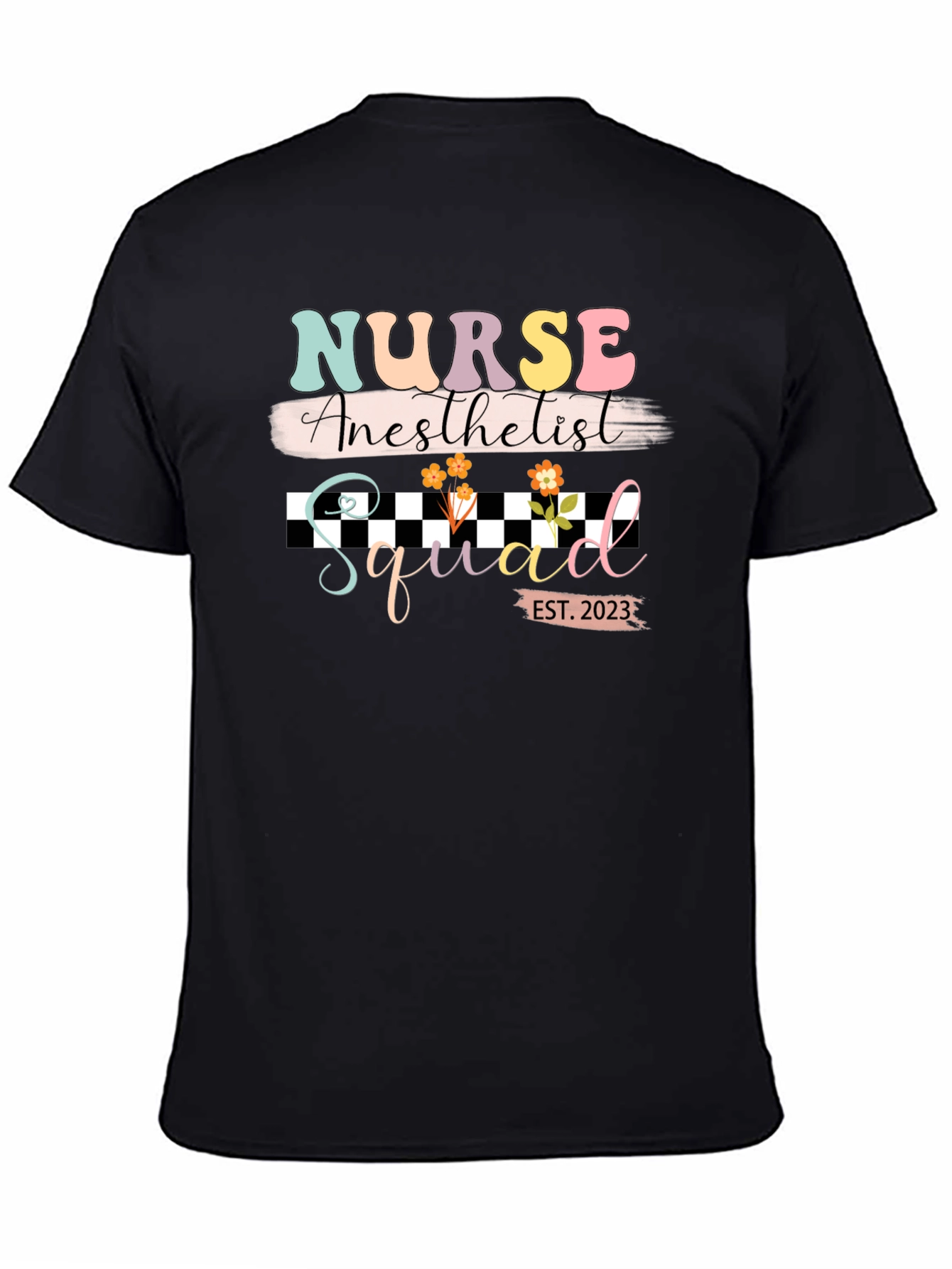 Nurse Anesthetist Squad 2023 Black T-Shirt