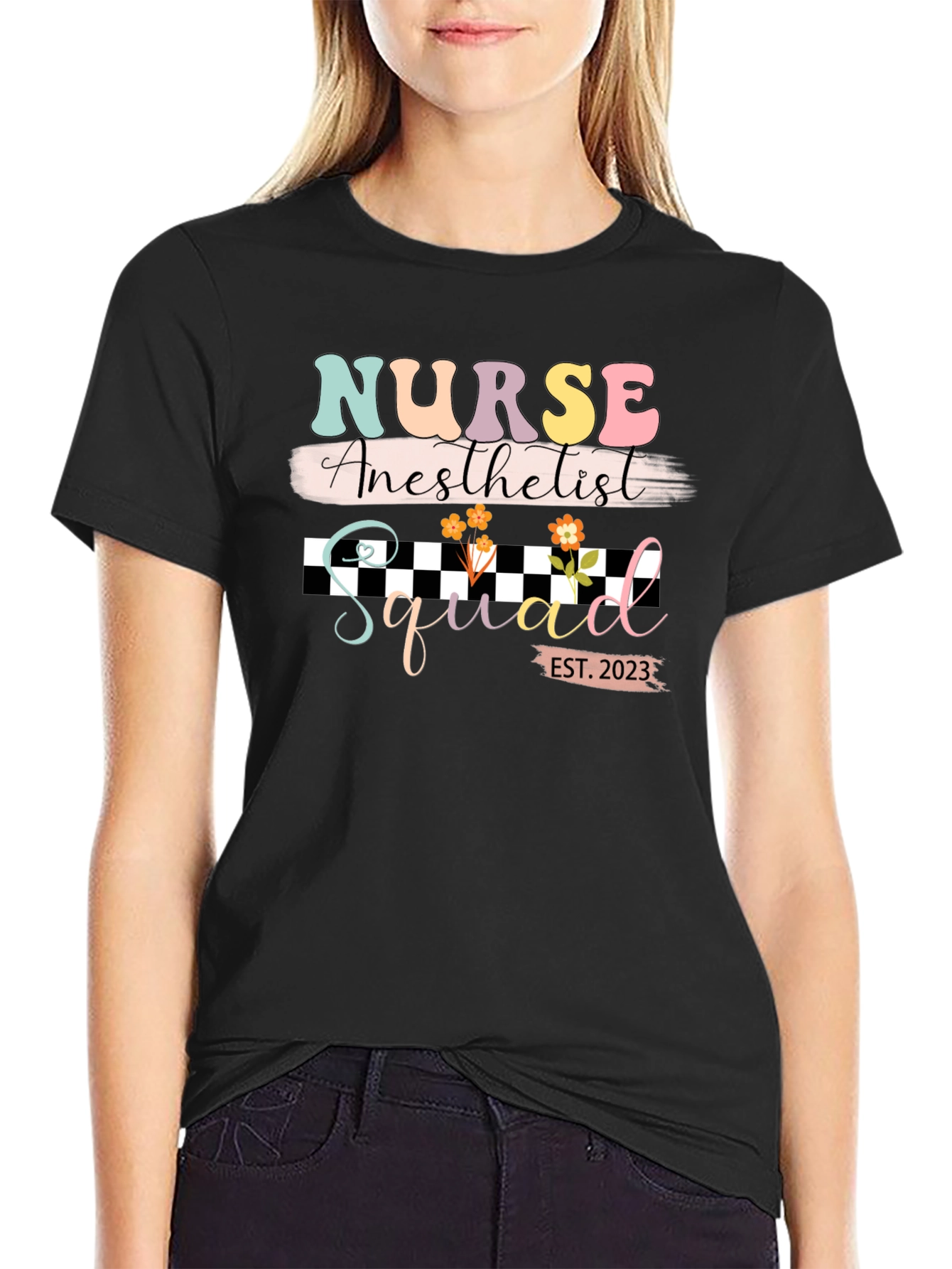 Nurse Anesthetist Squad 2023 Black T-Shirt