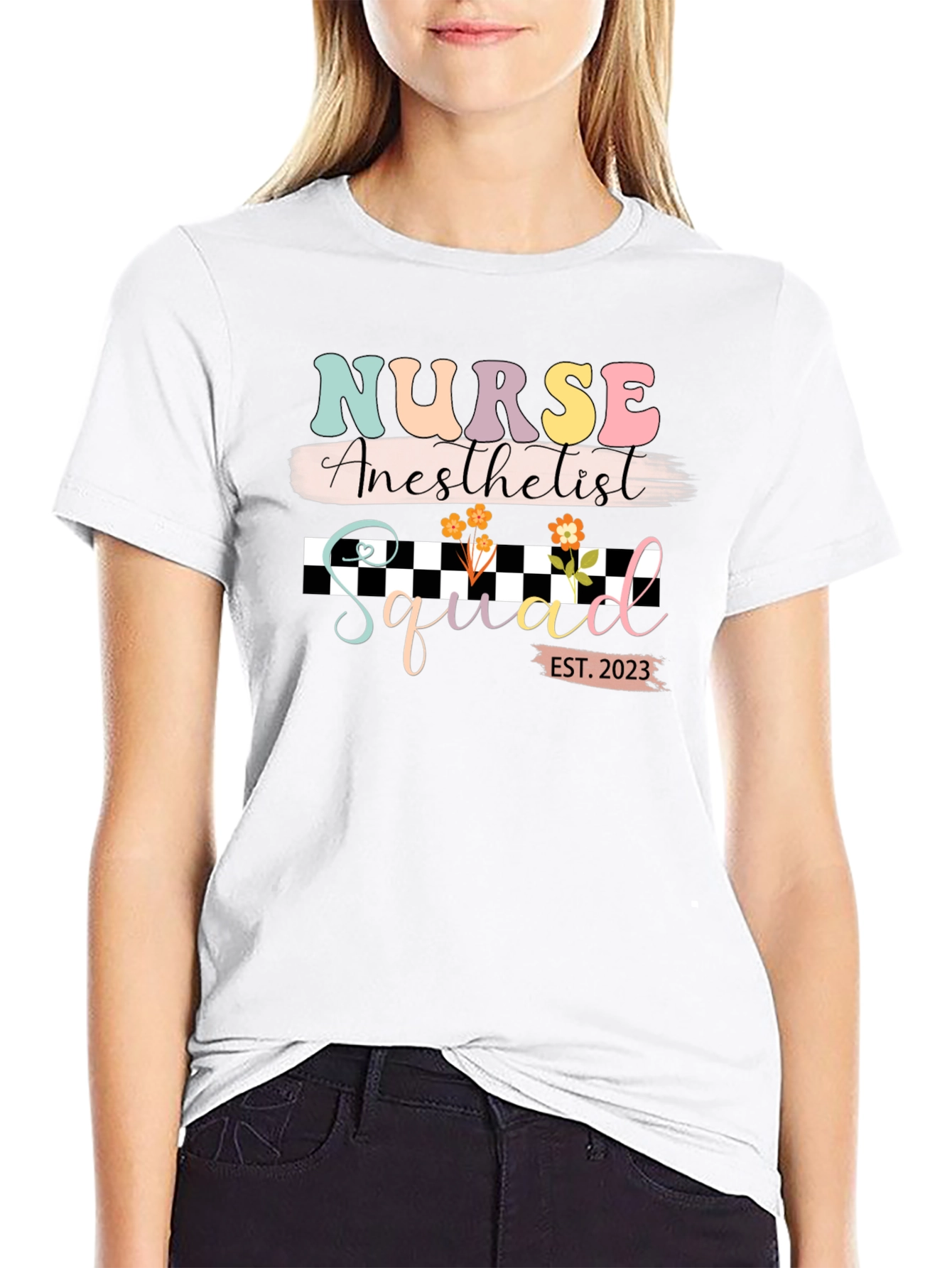 Nurse Anesthetist Squad 2023 Black T-Shirt