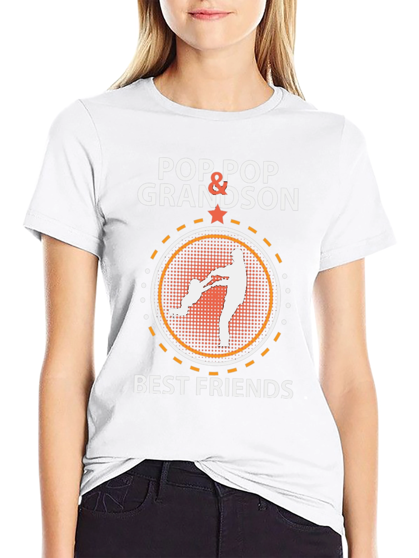 Pop Pop & Grandson Best Friends Graphic Tee
