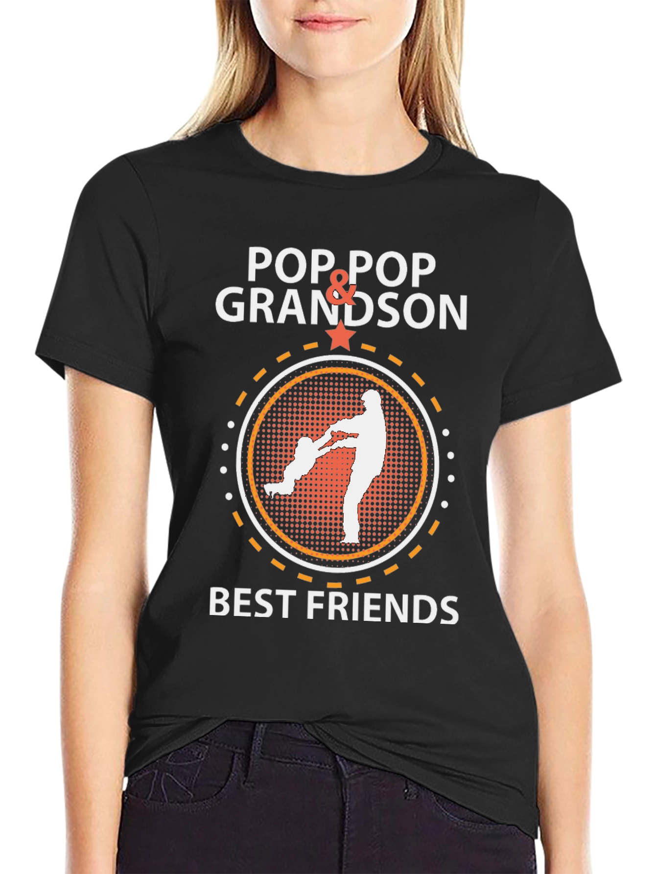 Pop Pop & Grandson Best Friends Graphic Tee