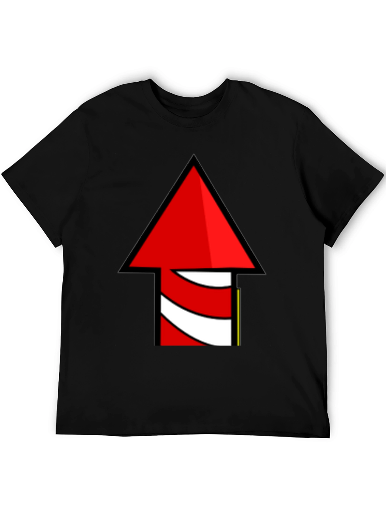 Novelty Rocket Arrow Graphic T-Shirt