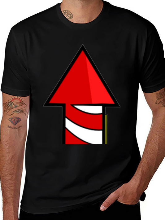 Novelty Rocket Arrow Graphic T-Shirt