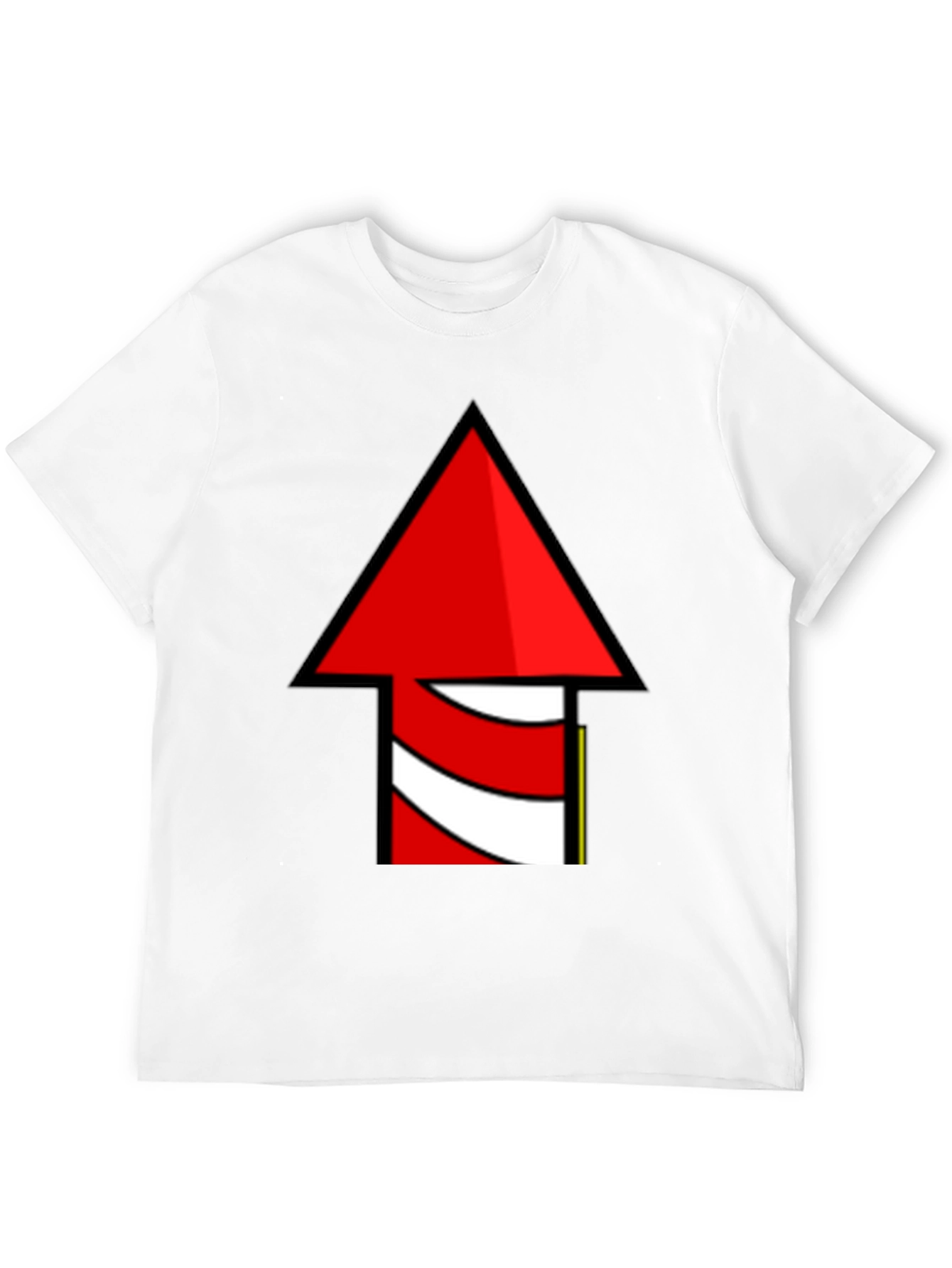 Novelty Rocket Arrow Graphic T-Shirt