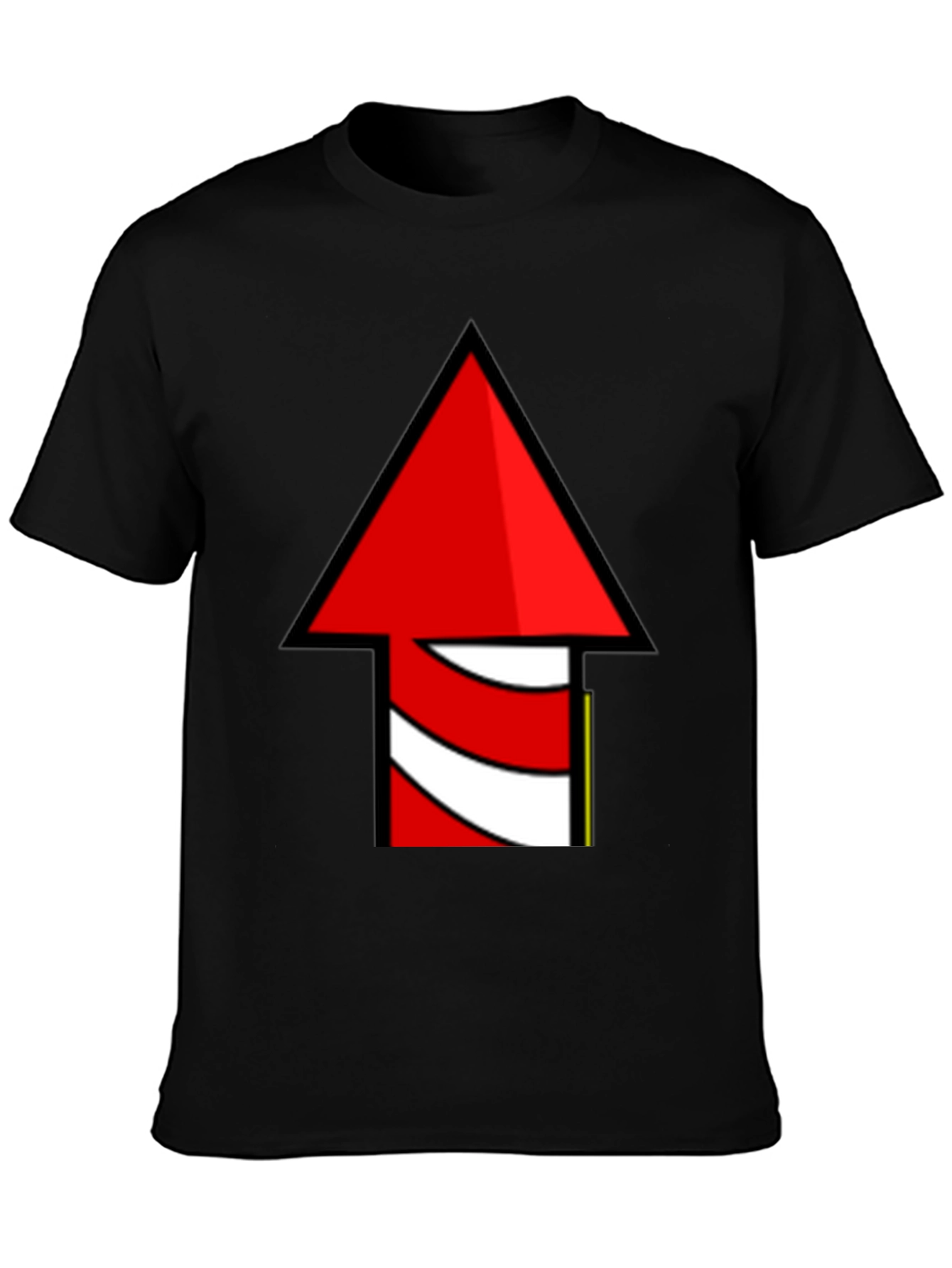 Novelty Rocket Arrow Graphic T-Shirt