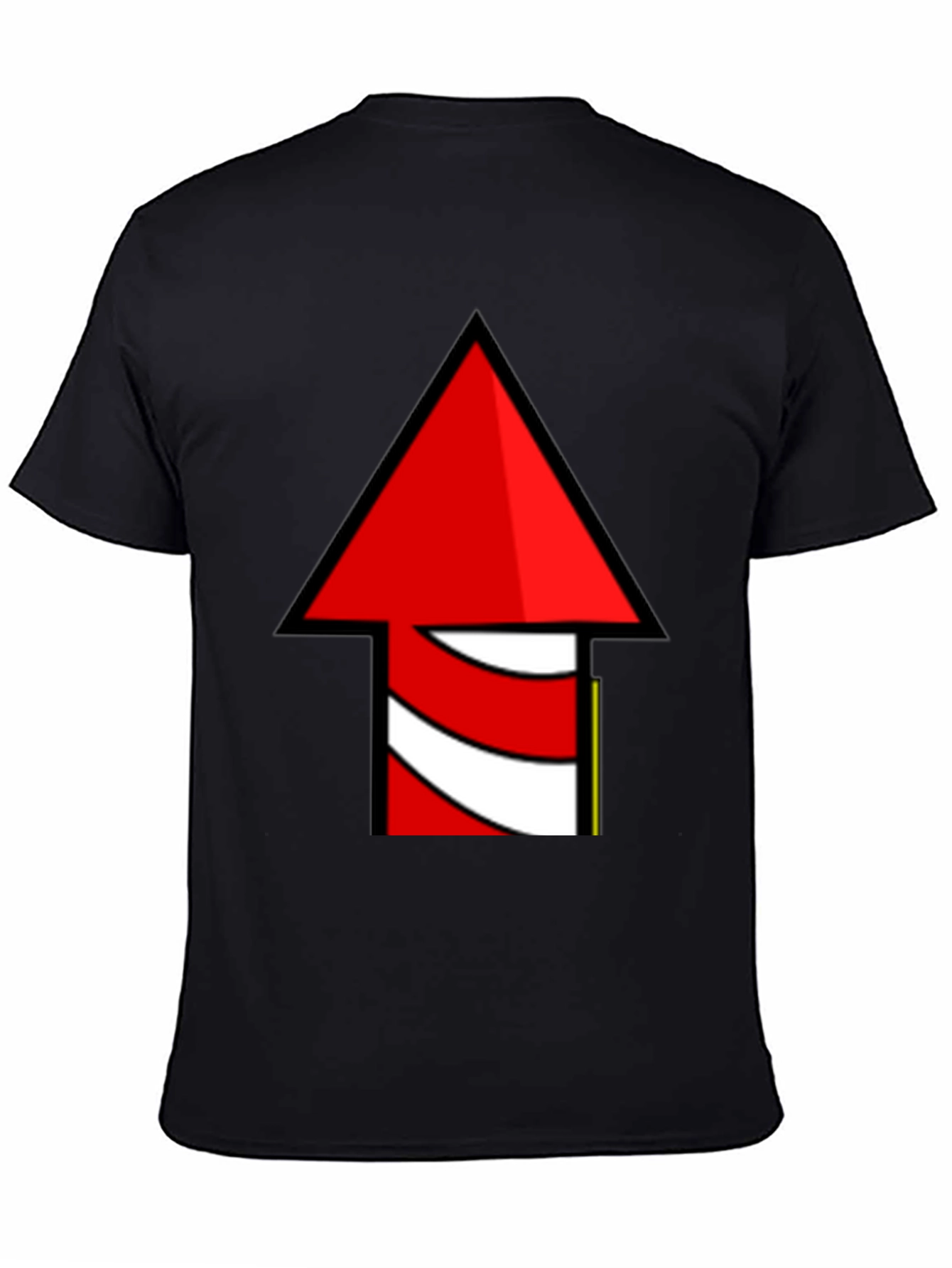 Novelty Rocket Arrow Graphic T-Shirt