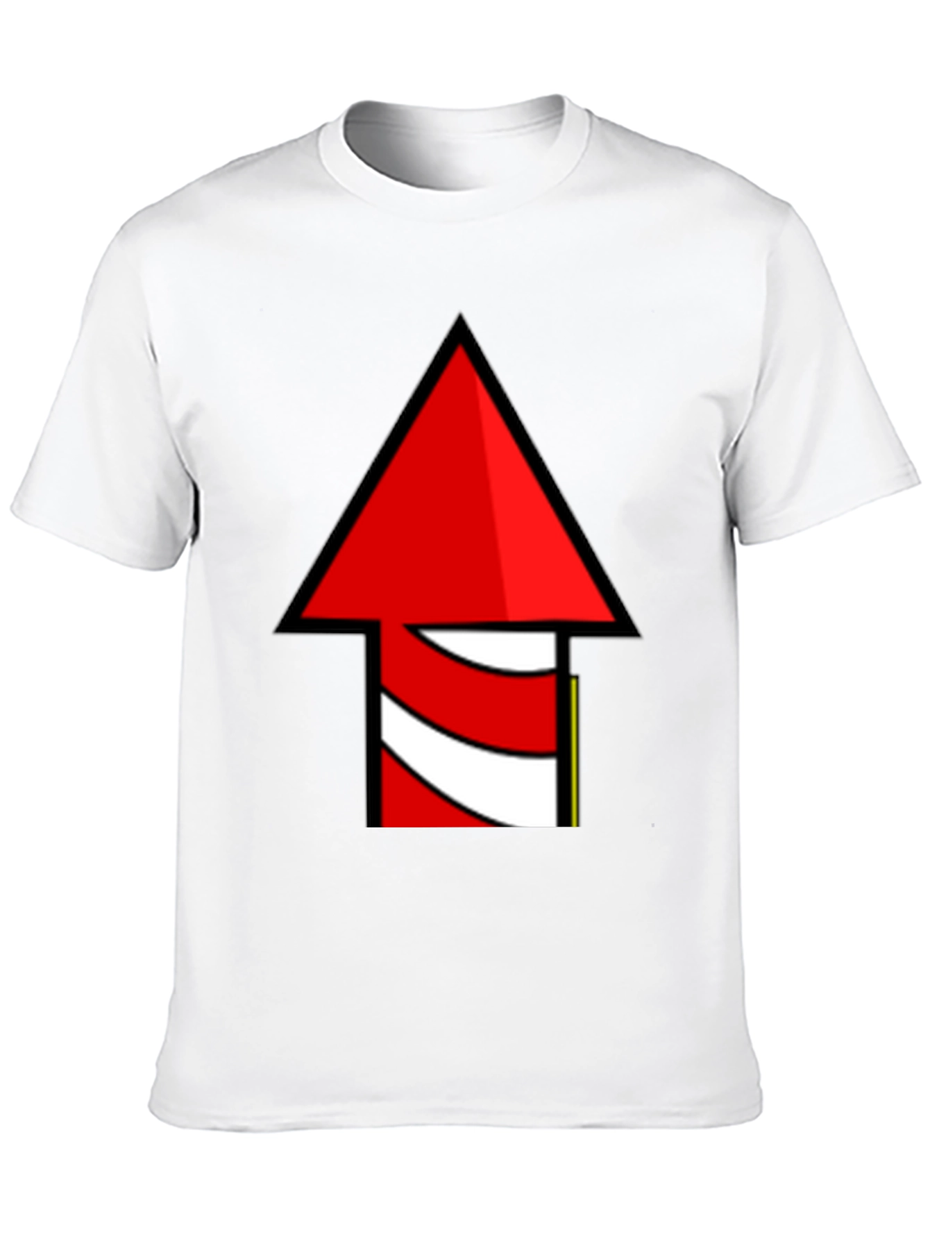 Novelty Rocket Arrow Graphic T-Shirt