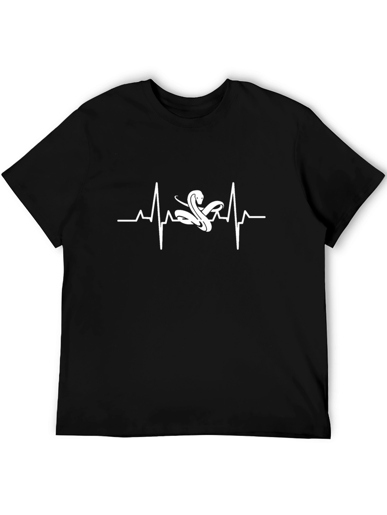 Snake Heartbeat Graphic T-Shirt - Cool & Unique