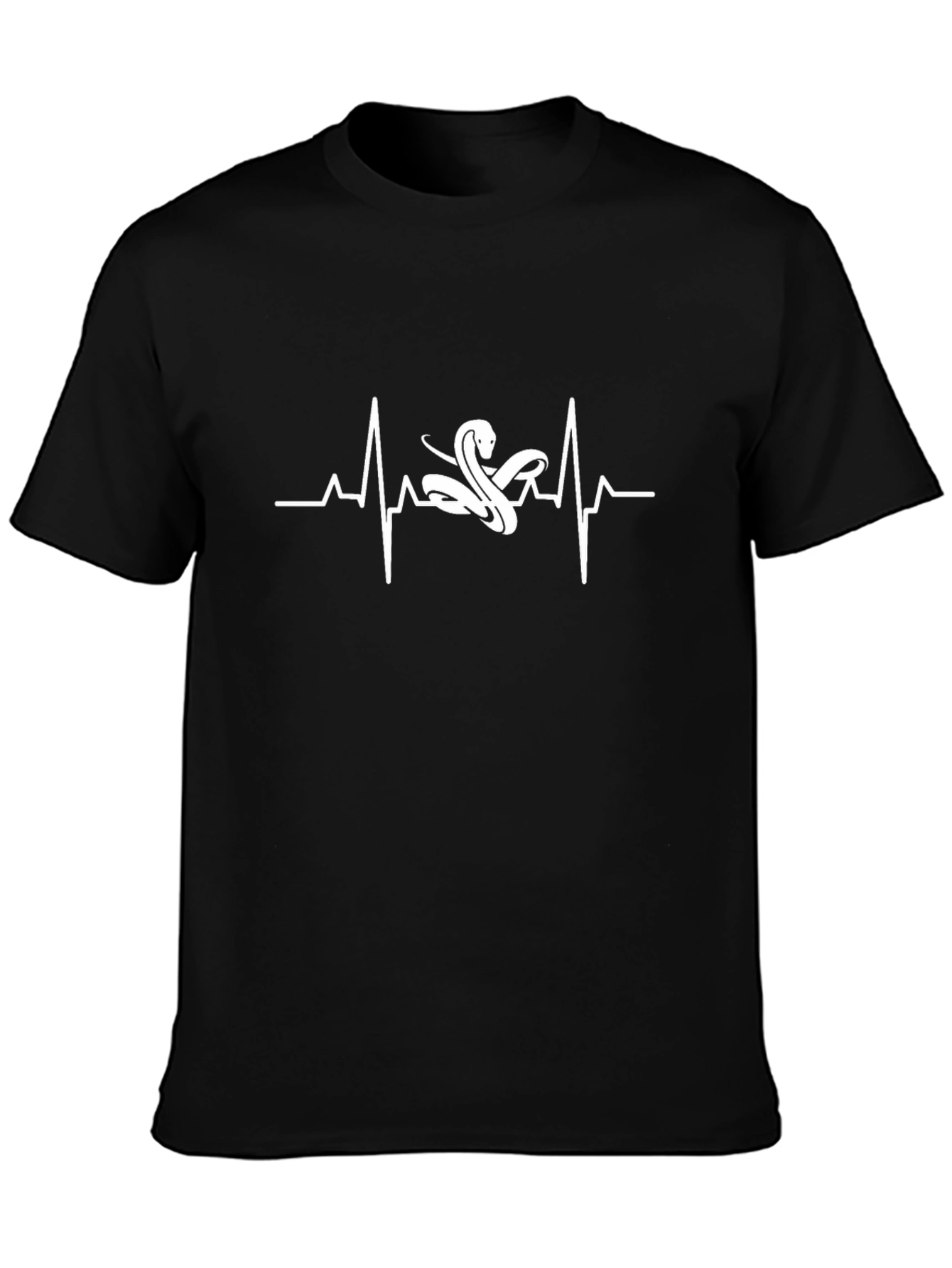 Snake Heartbeat Graphic T-Shirt - Cool & Unique