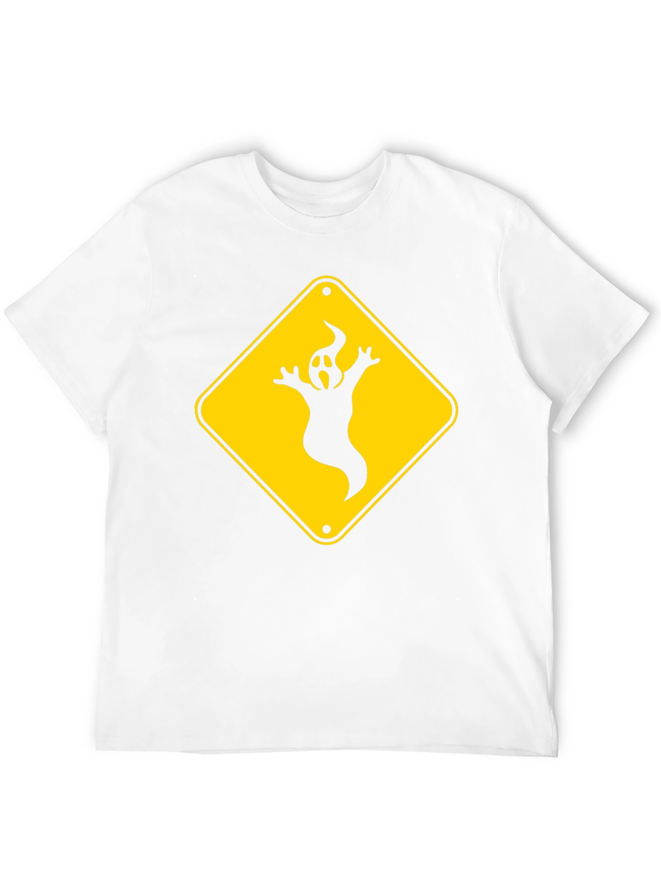 Ghost Crossing Sign T-Shirt - Halloween Fun!