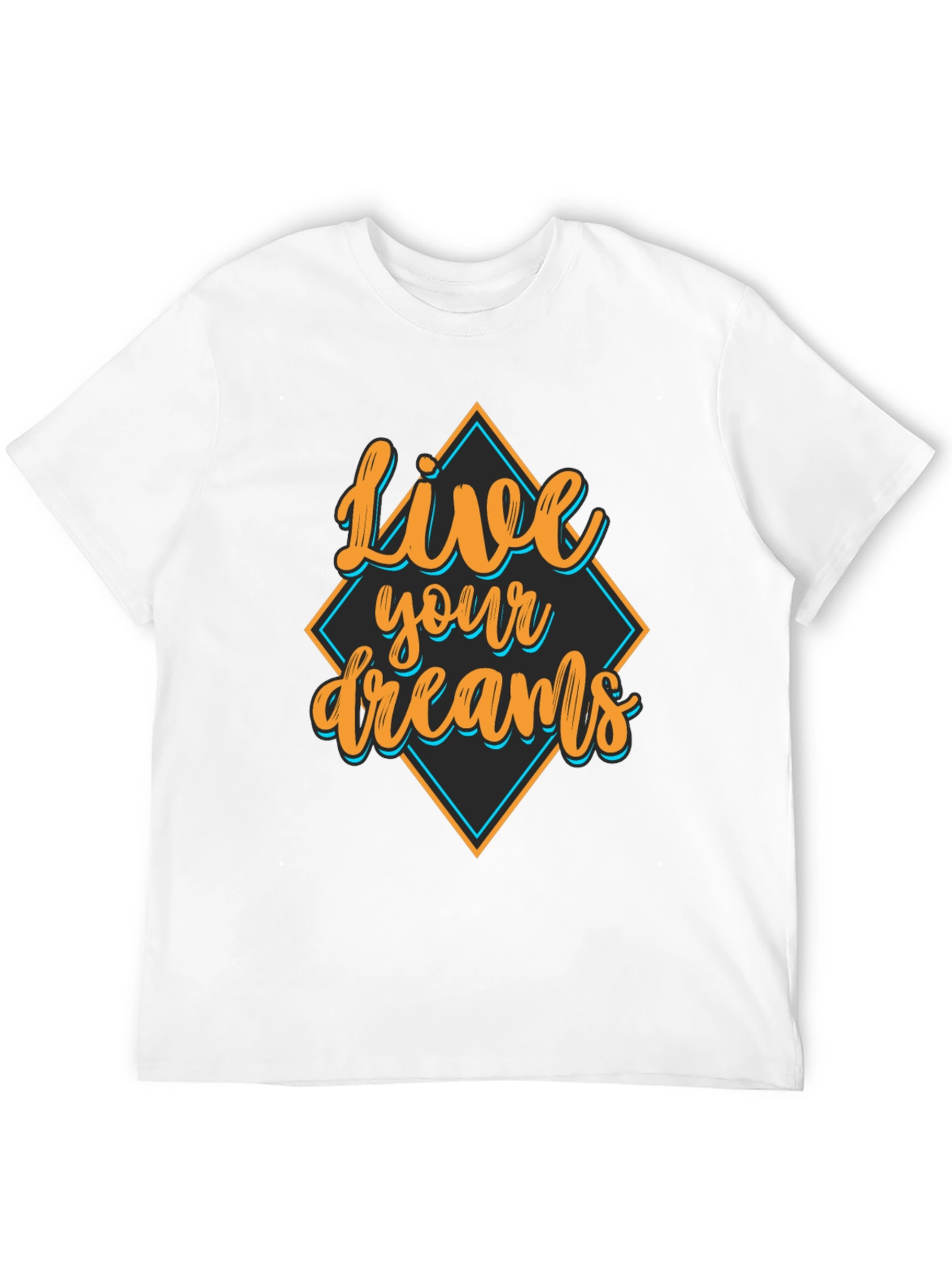Live Your Dreams Black Graphic Tee