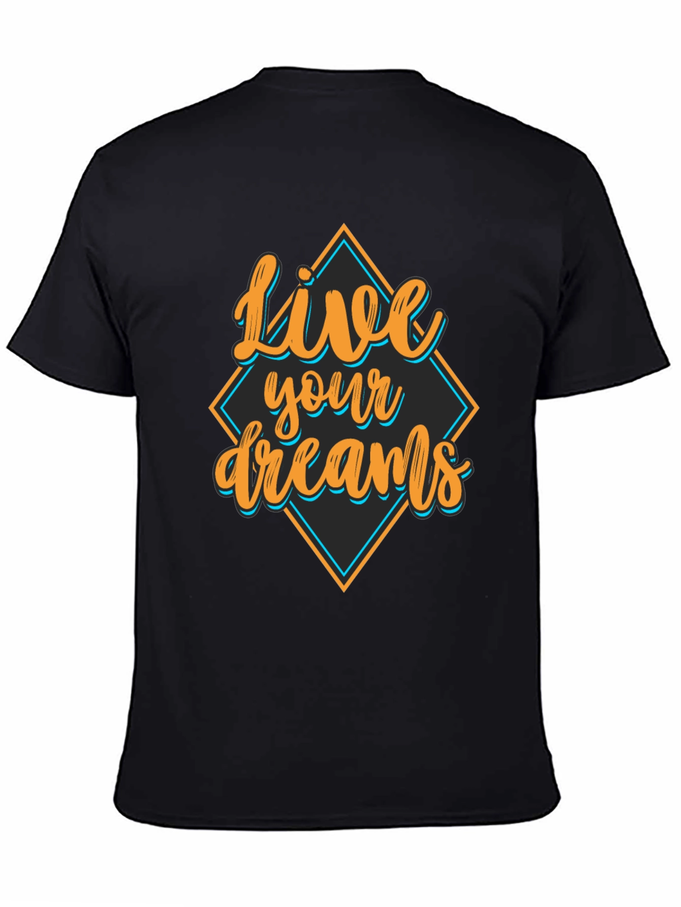 Live Your Dreams Black Graphic Tee