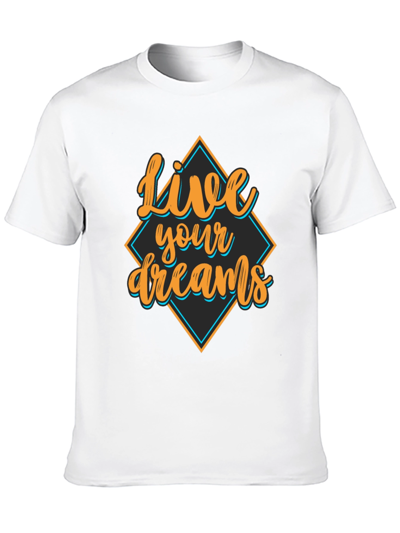 Live Your Dreams Black Graphic Tee