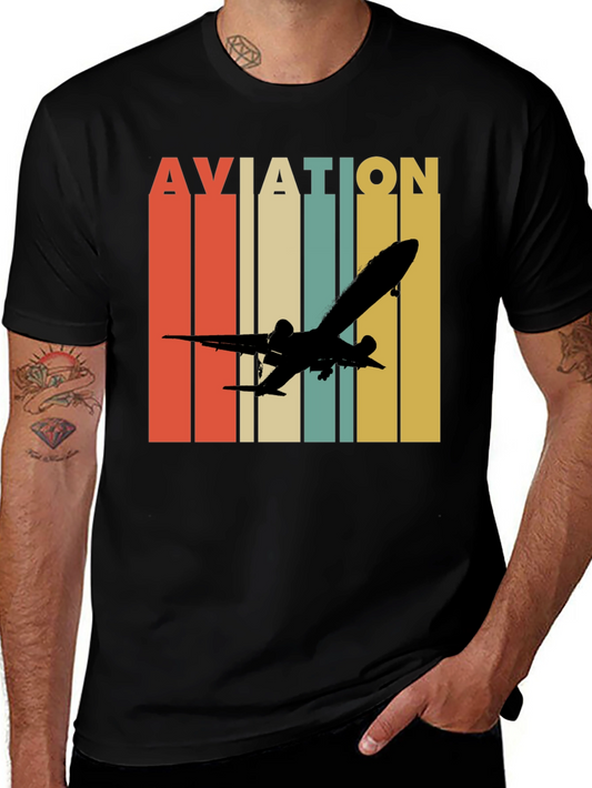 Vintage Aviation Graphic T-Shirt