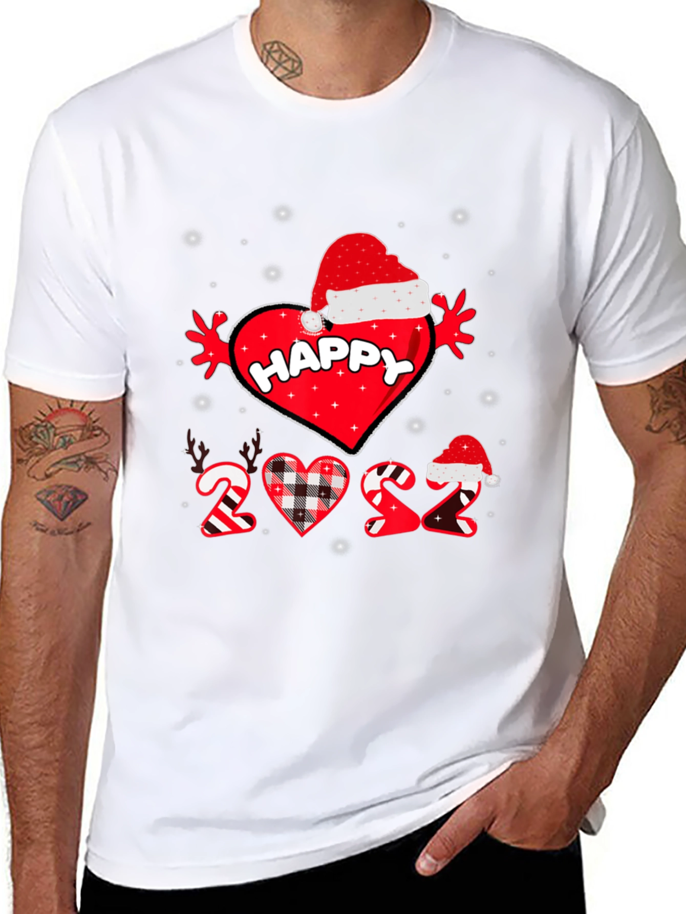 Happy 2022 Christmas Heart T-Shirt
